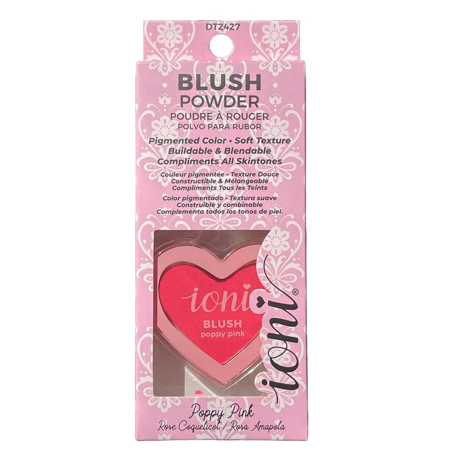 Ioni Pressed Powder Blush, Poppy Pink