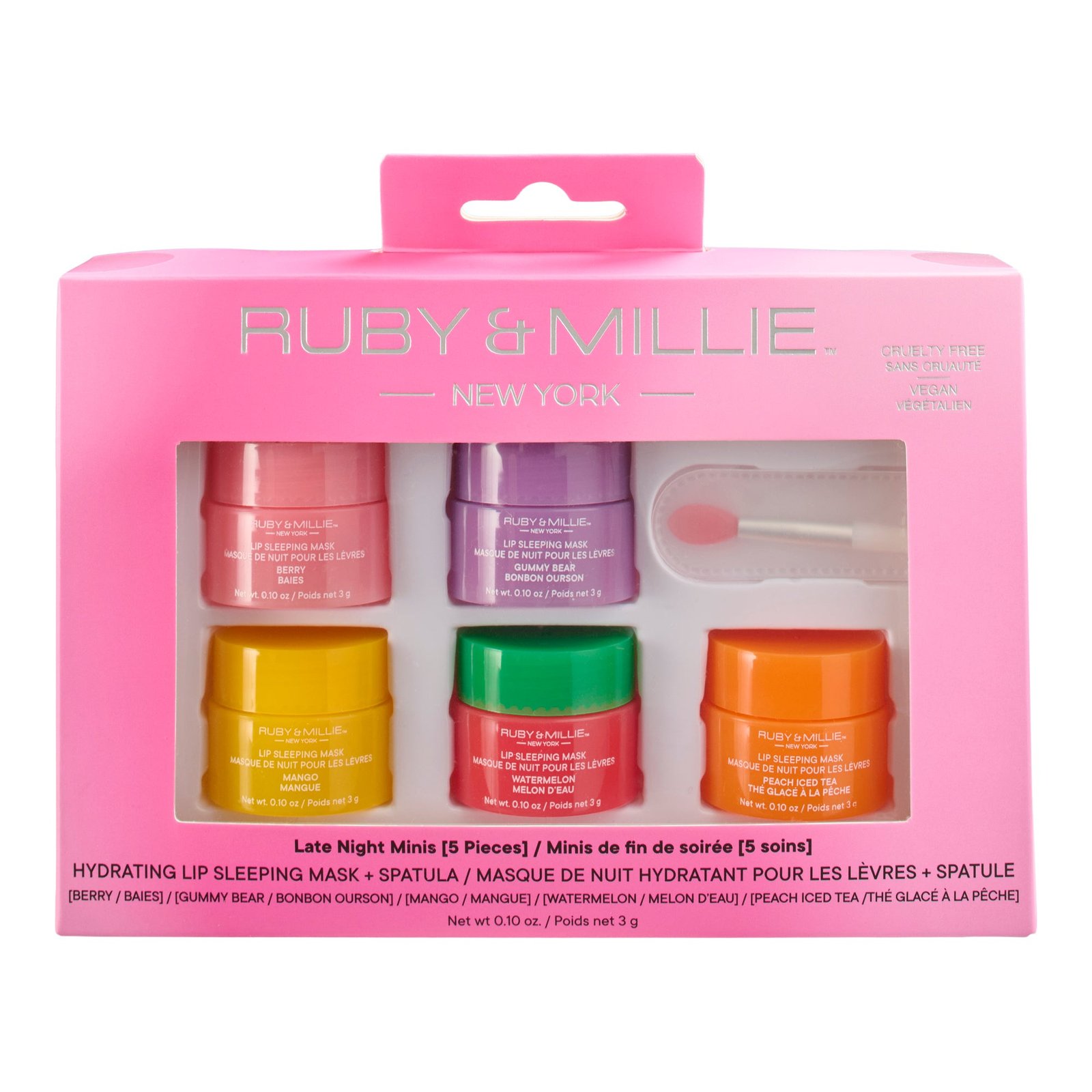 Ruby & Millie Mini Lip Sleeping Mask, 5-Pack