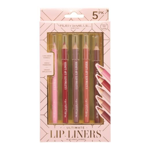 Ruby & Millie Ultimate Lip Liners, 5-Pack