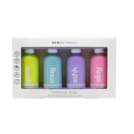 Eco Botanics Body Wash Gift Set, 4-Pack