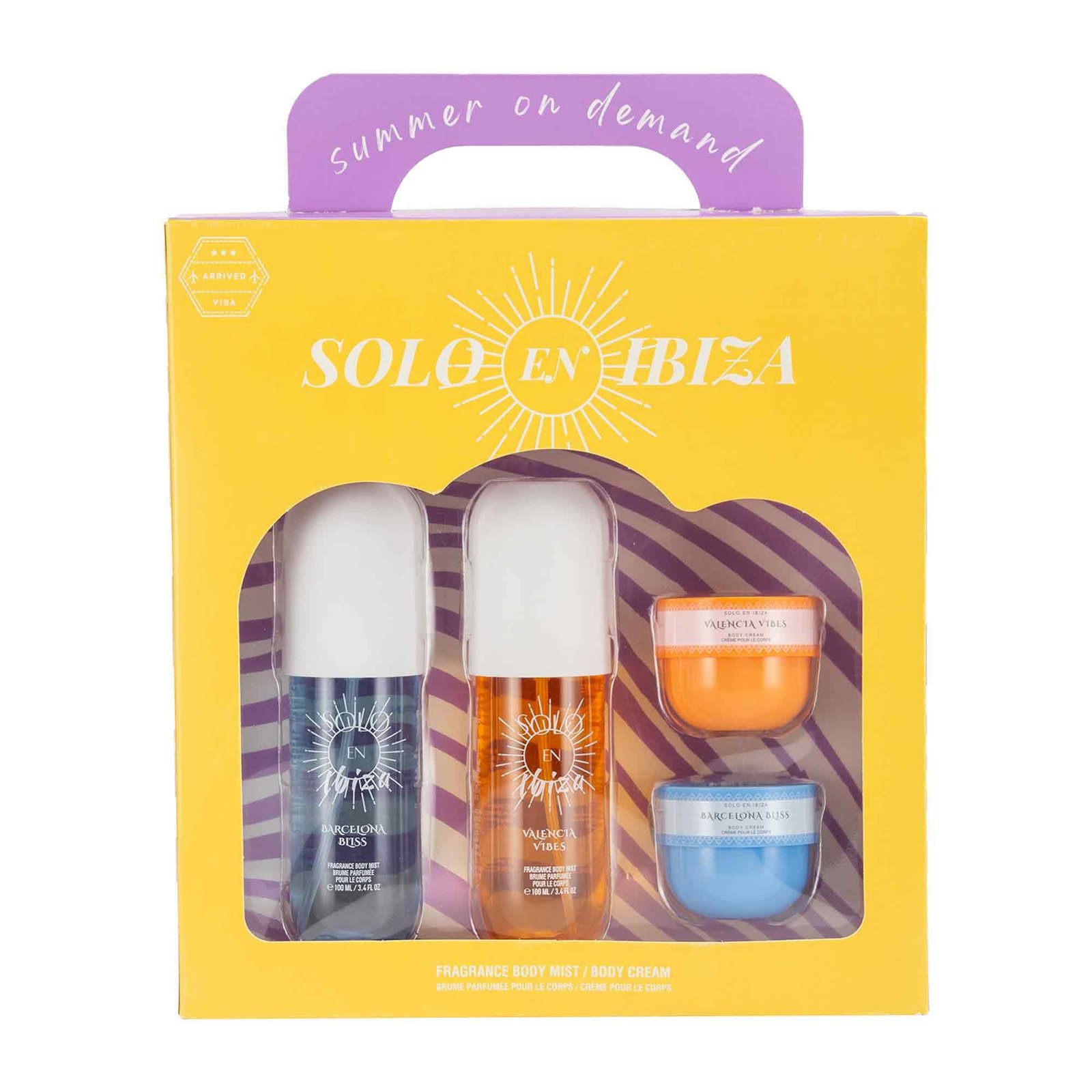 Solo En Ibiza Valencia Vibes & Barcelona Bliss Gift Set, 4-Pieces