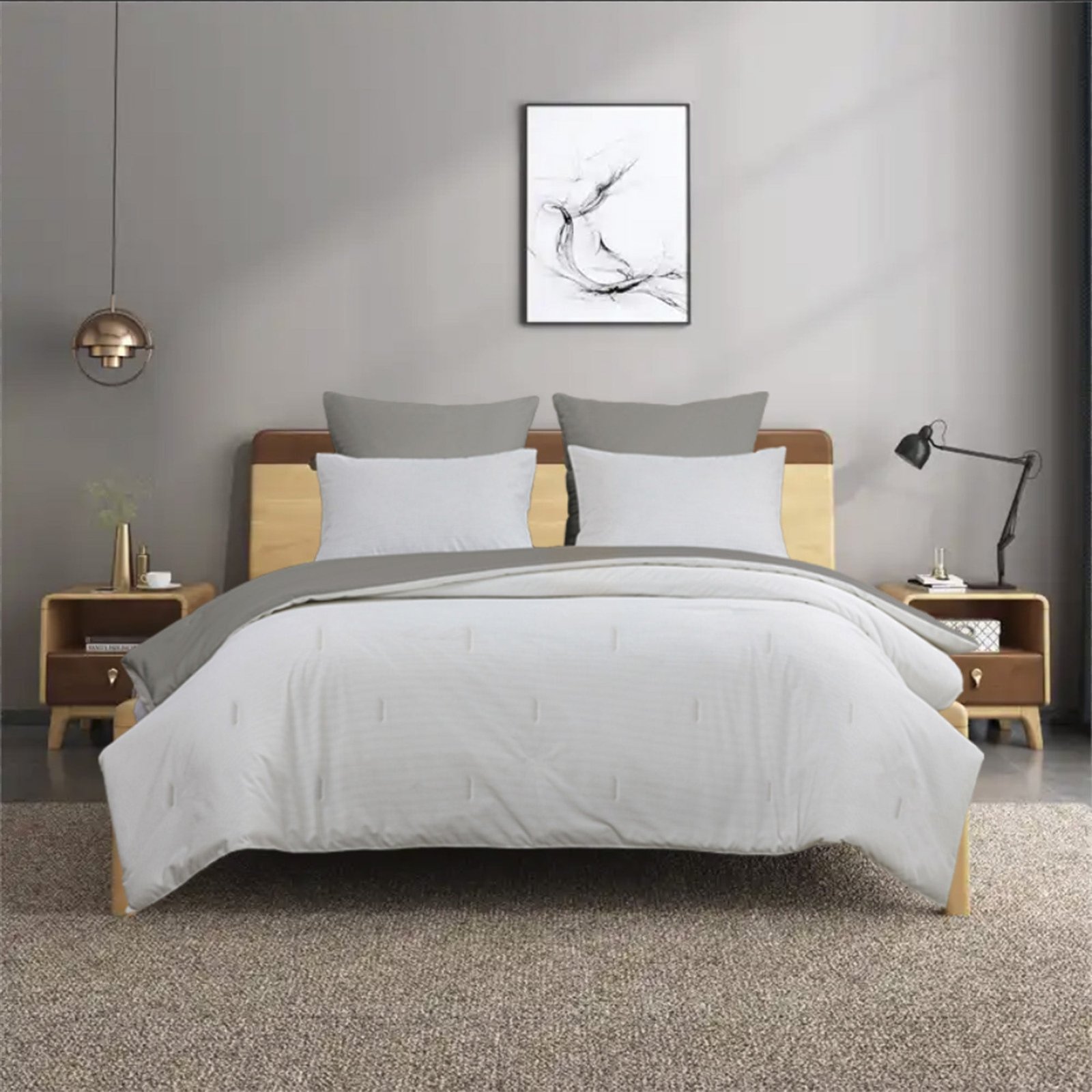 Comforter Set, King, 3 Piece
