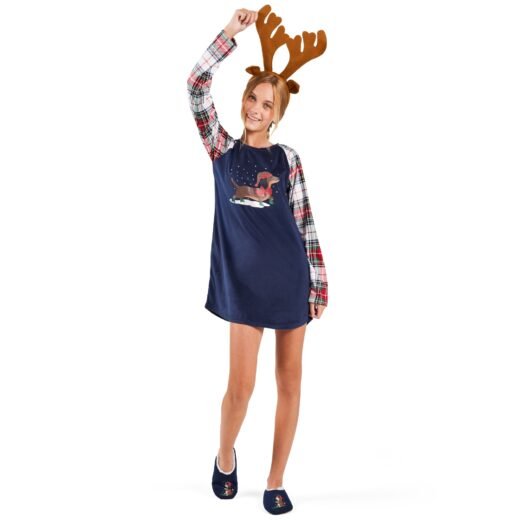 BELLA & BIRDIE Girls' North Country Long Sleeve Sleepshirt