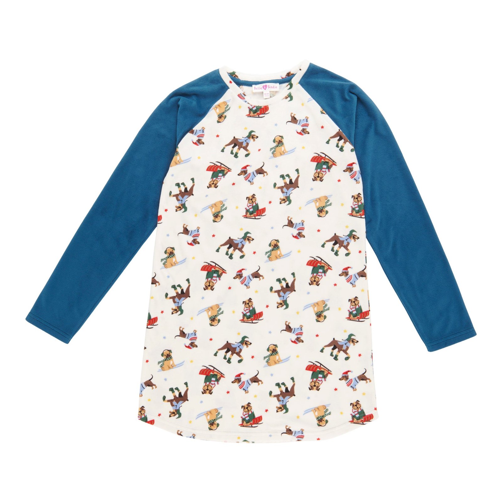 BELLA & BIRDIE Girls' North Country Long Sleeve Sleepshirt