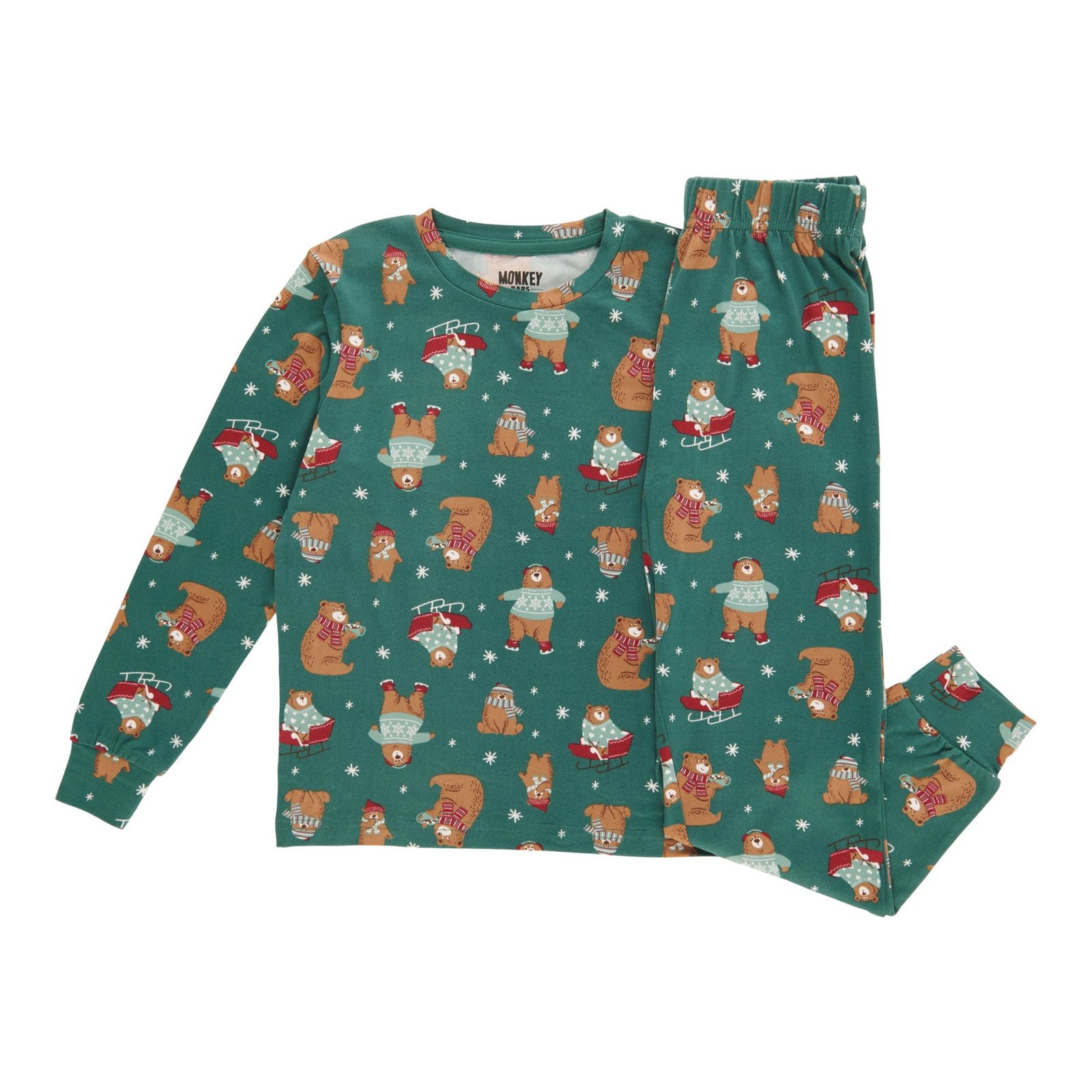 MONKEY BARS Toddler Boys' North Country Family PJ Set, 2-Piece