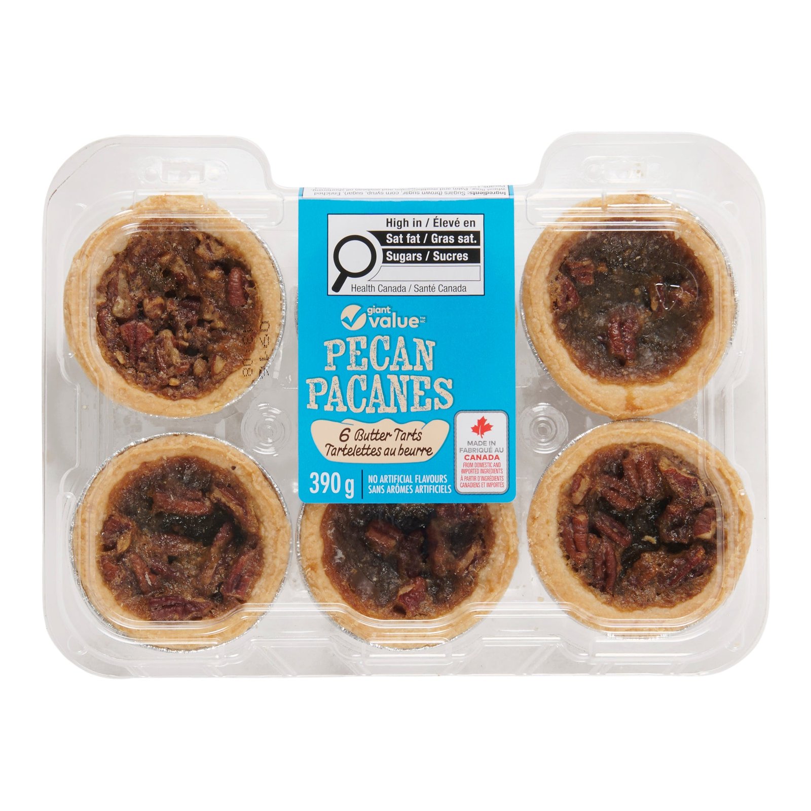 Giant Value Original Butter Tarts, 6-Pack