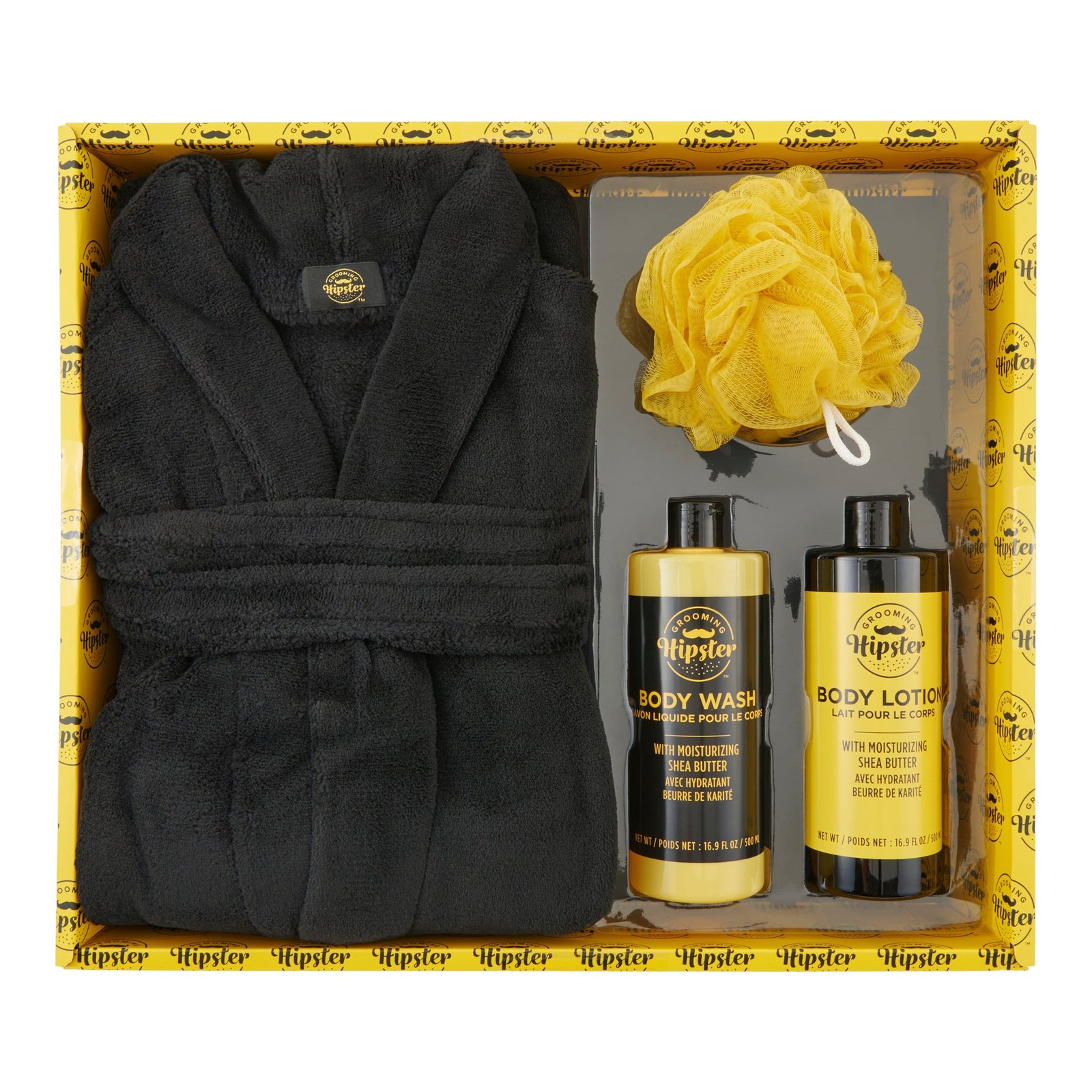 Grooming Hipster Men's Bath Robe Set