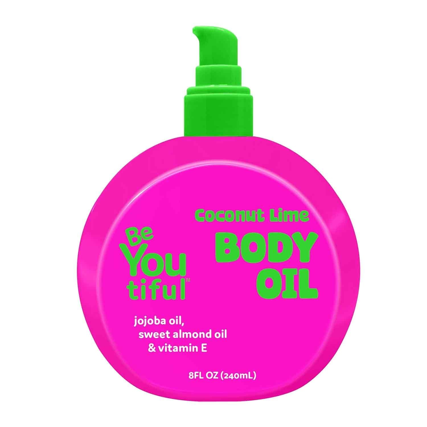 BeYoutiful Coconut Lime Body Oil, 240 ml