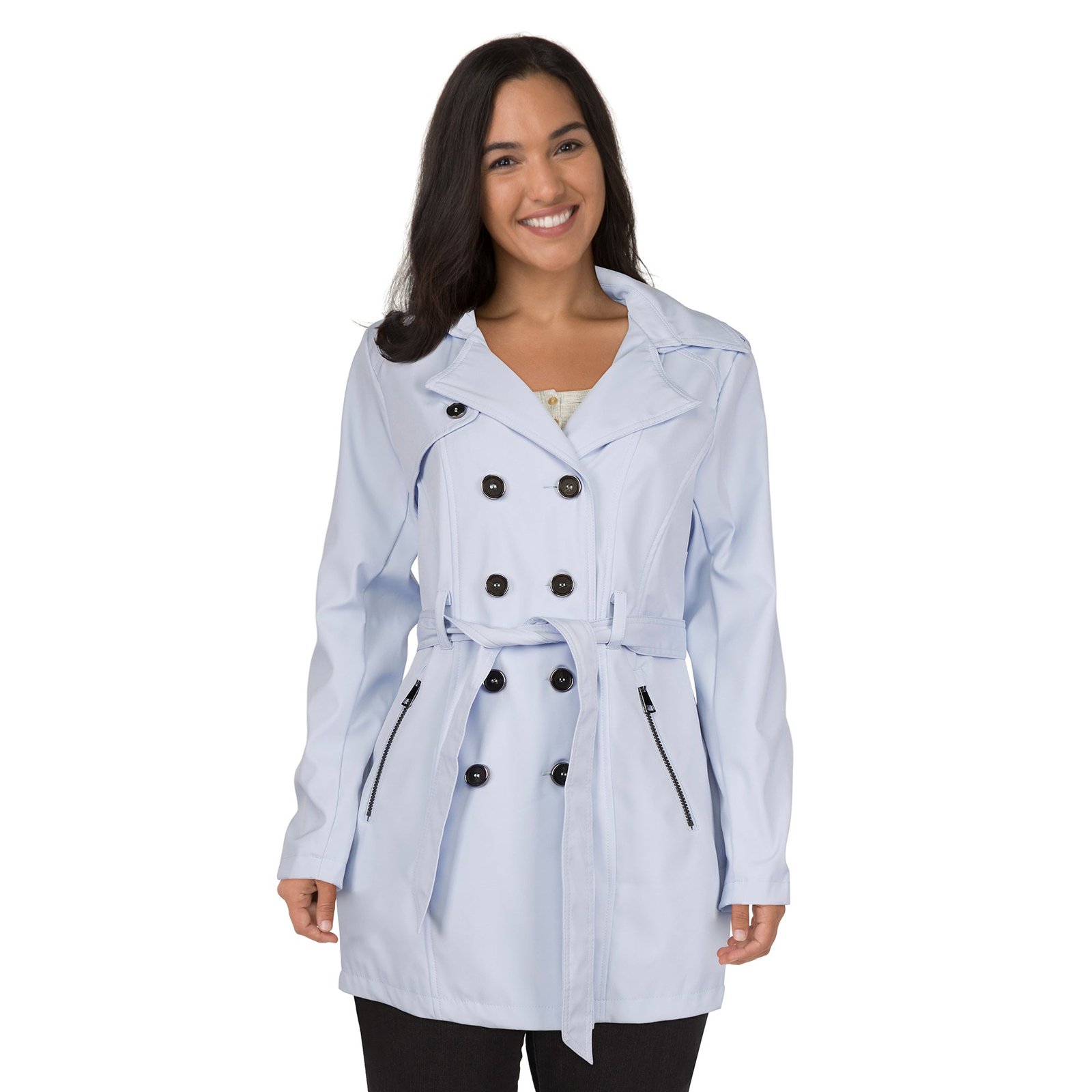 lily morgan Women's Bonded Trench Coat