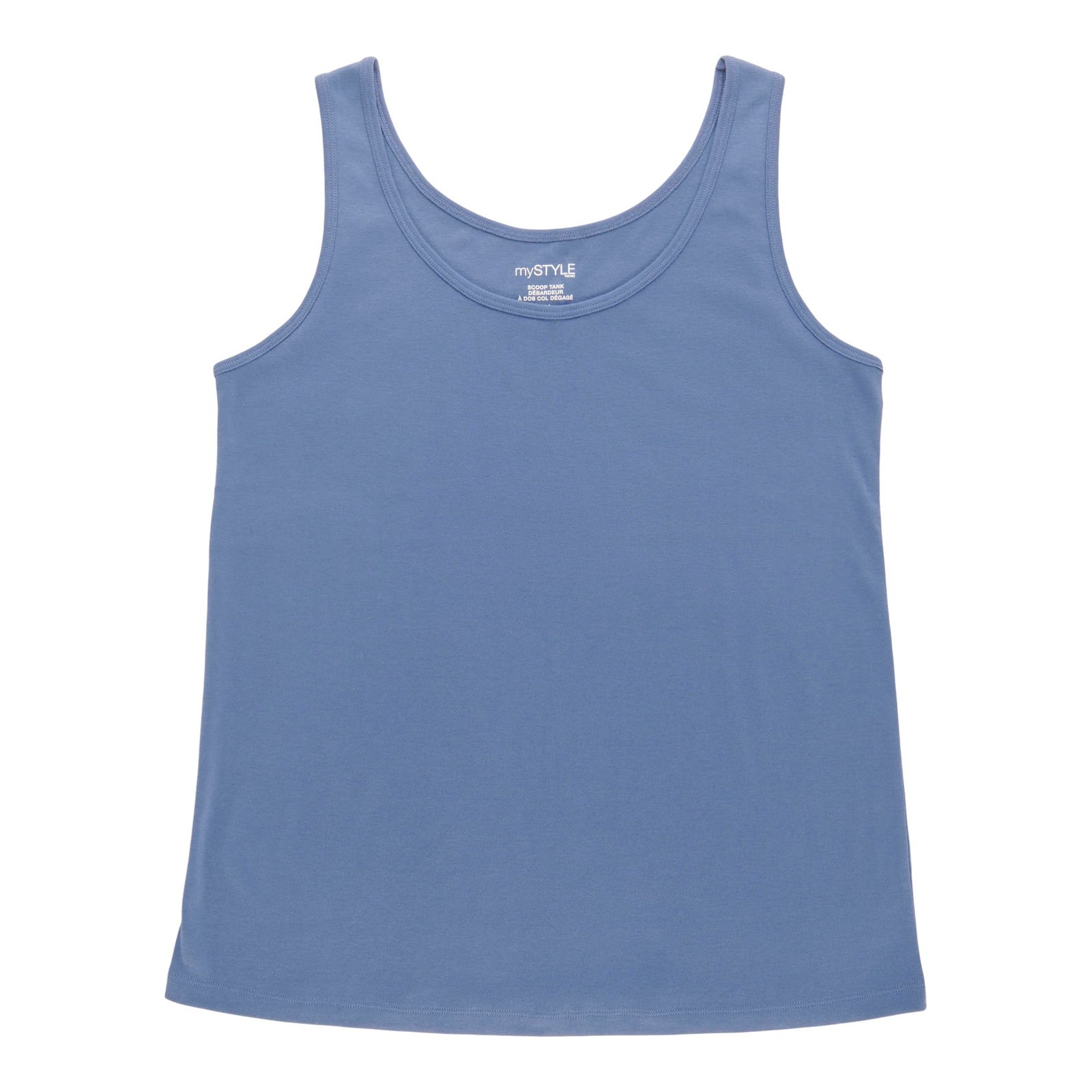 mySTYLE Women's Plus Ribbed Tank Top