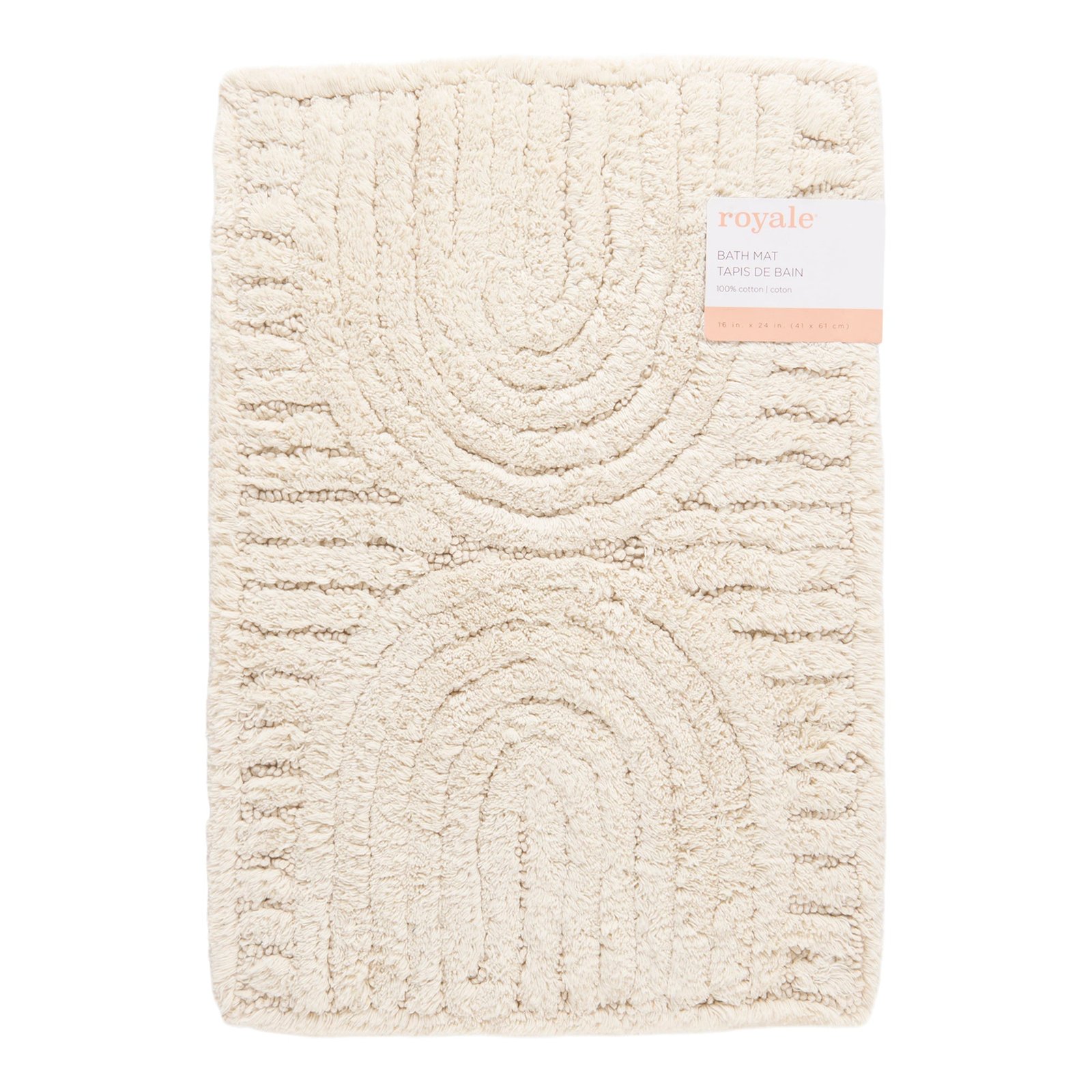 Solid Textured Cotton Bath Mat, 16-in x 24-in.