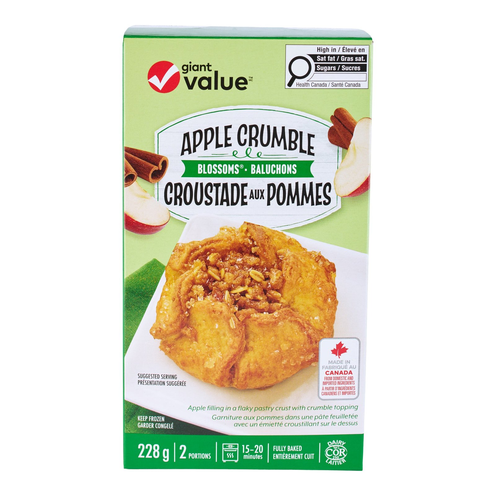 Giant Value Apple Crumble Blossoms, 2-Pack, 228 g