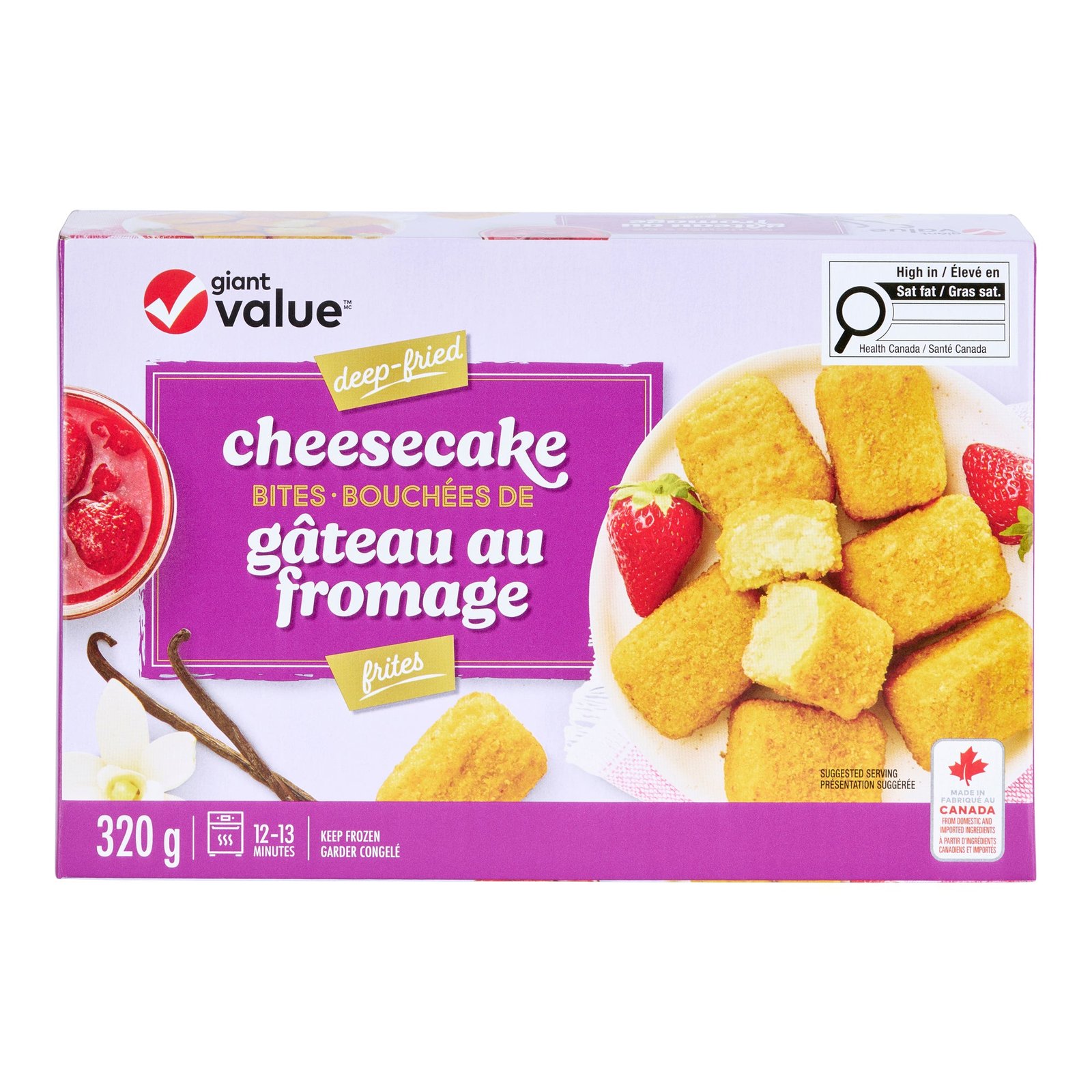 Giant Value Deep Fried Cheesecake Bites, 320 g