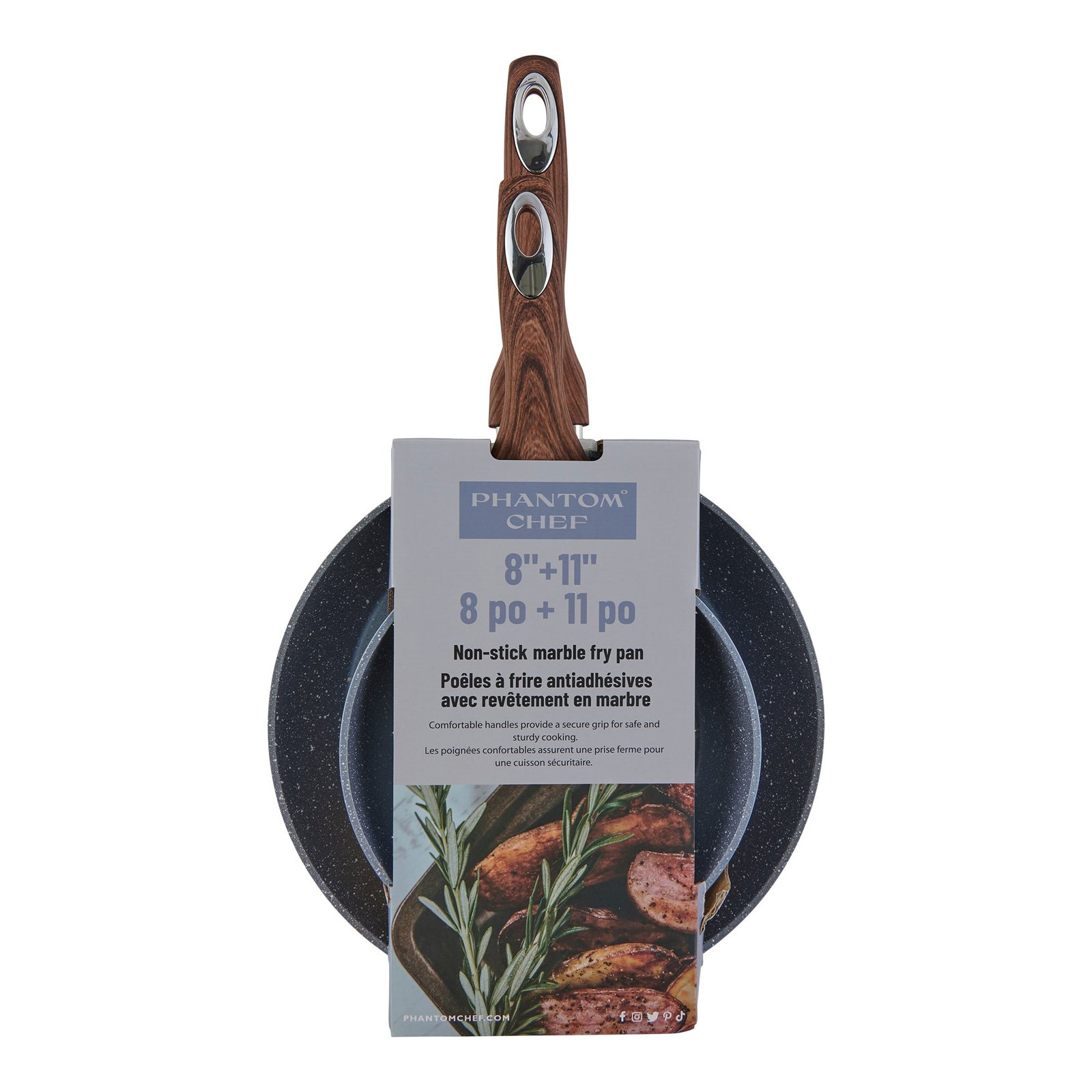 Marbled Frying Pan Set, 2 Piece