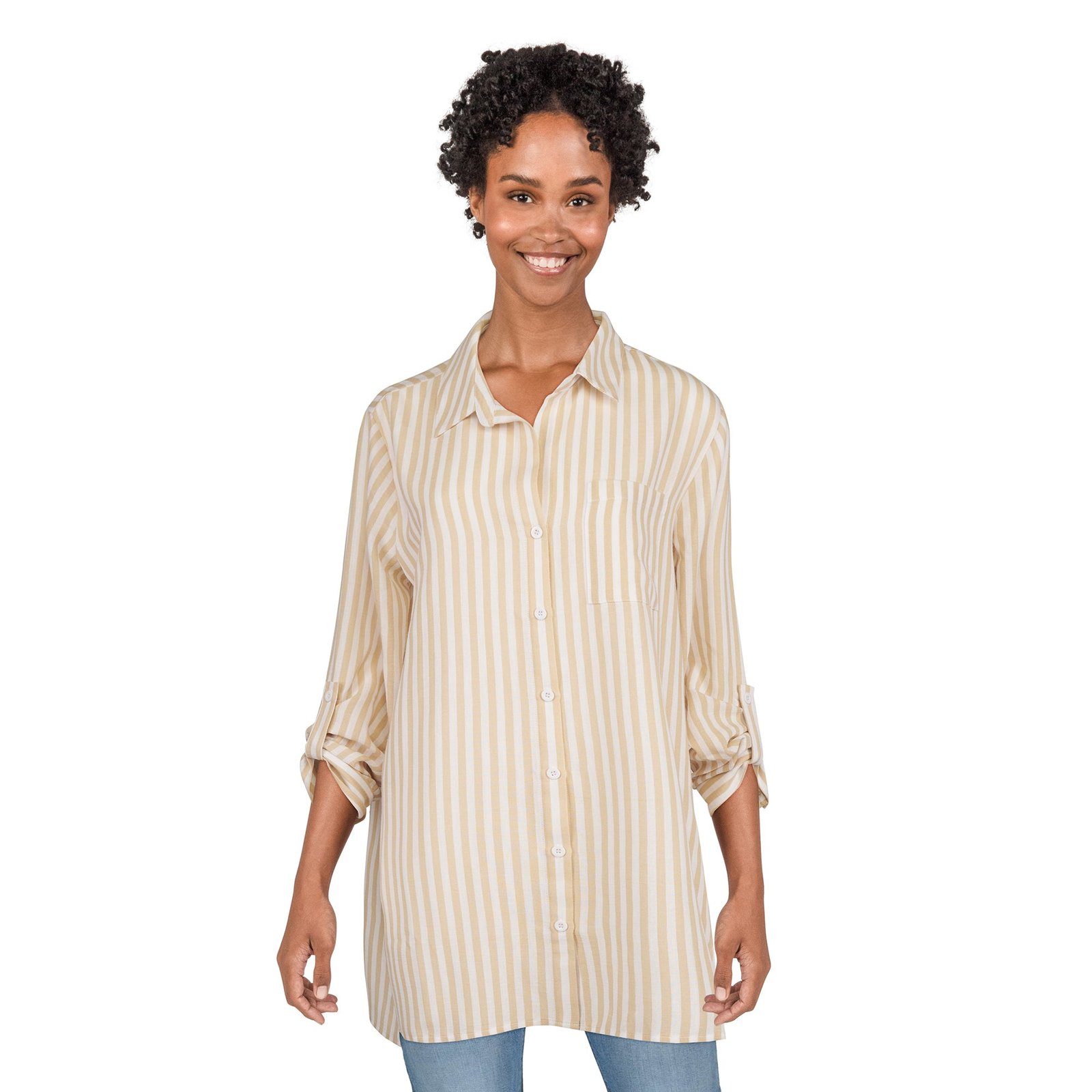 ACX Active Women's Striped Beach Cover-Up