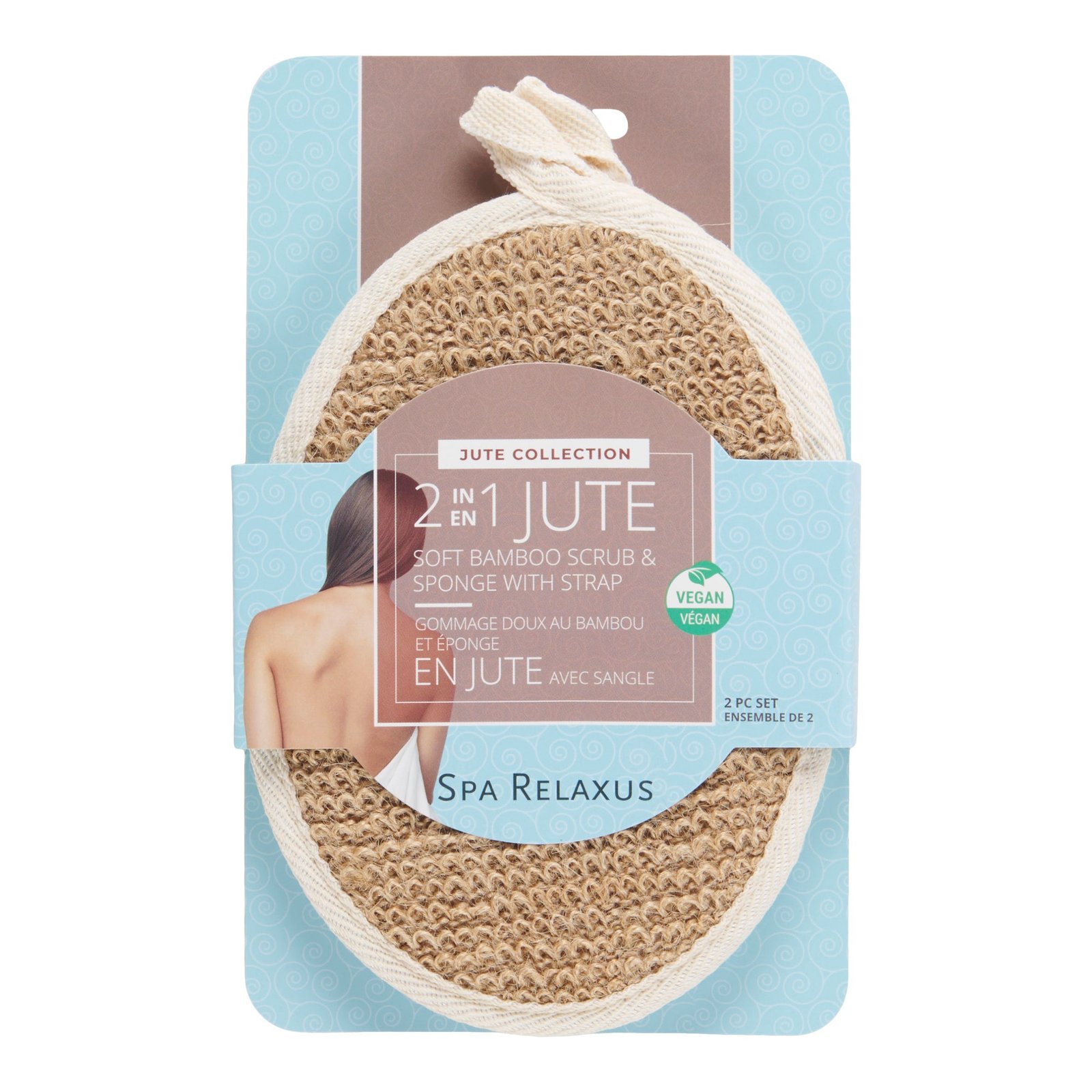 2-in-1 Jute Scrub & Sponge