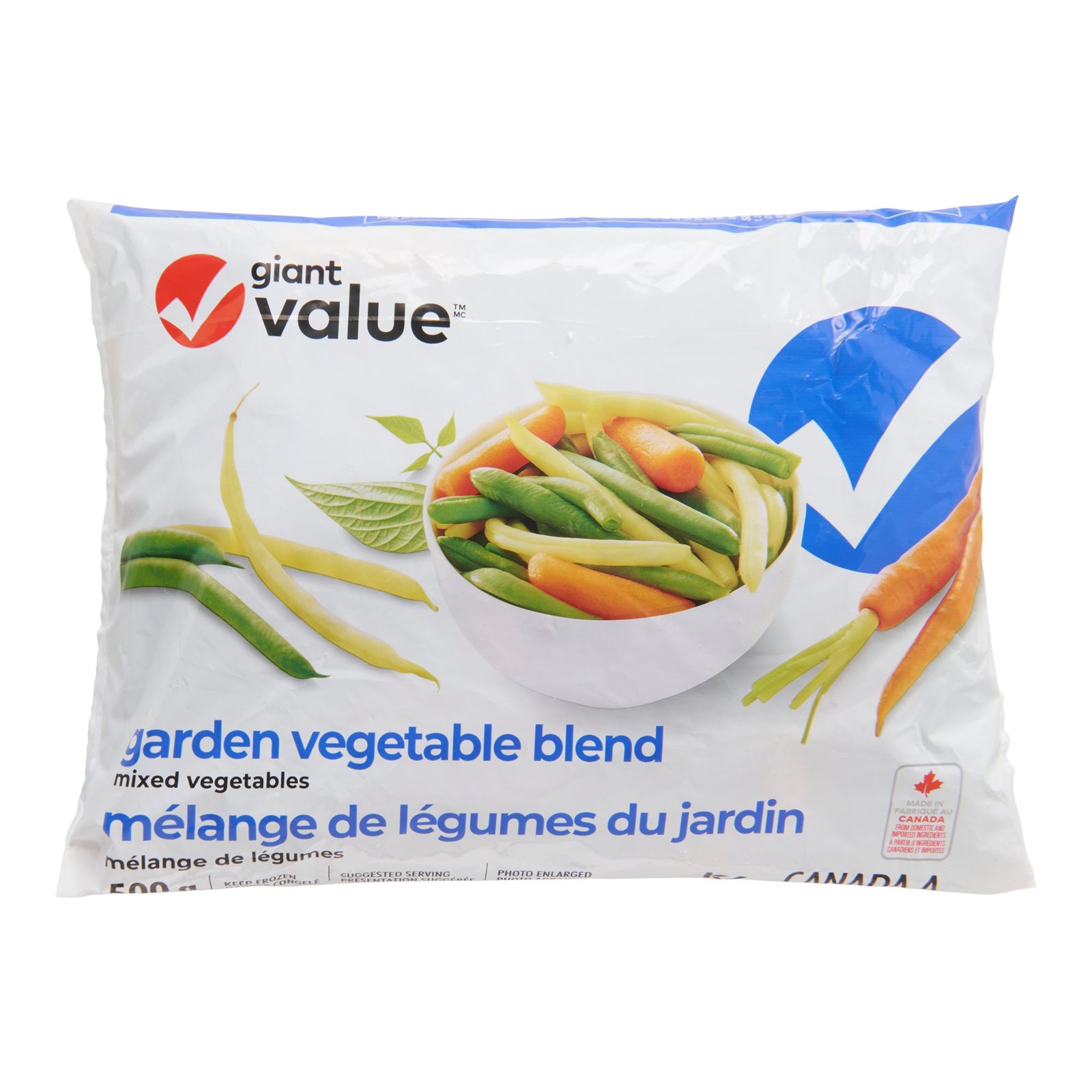 Giant Value Frozen Garden Vegetable Blend, 500 g