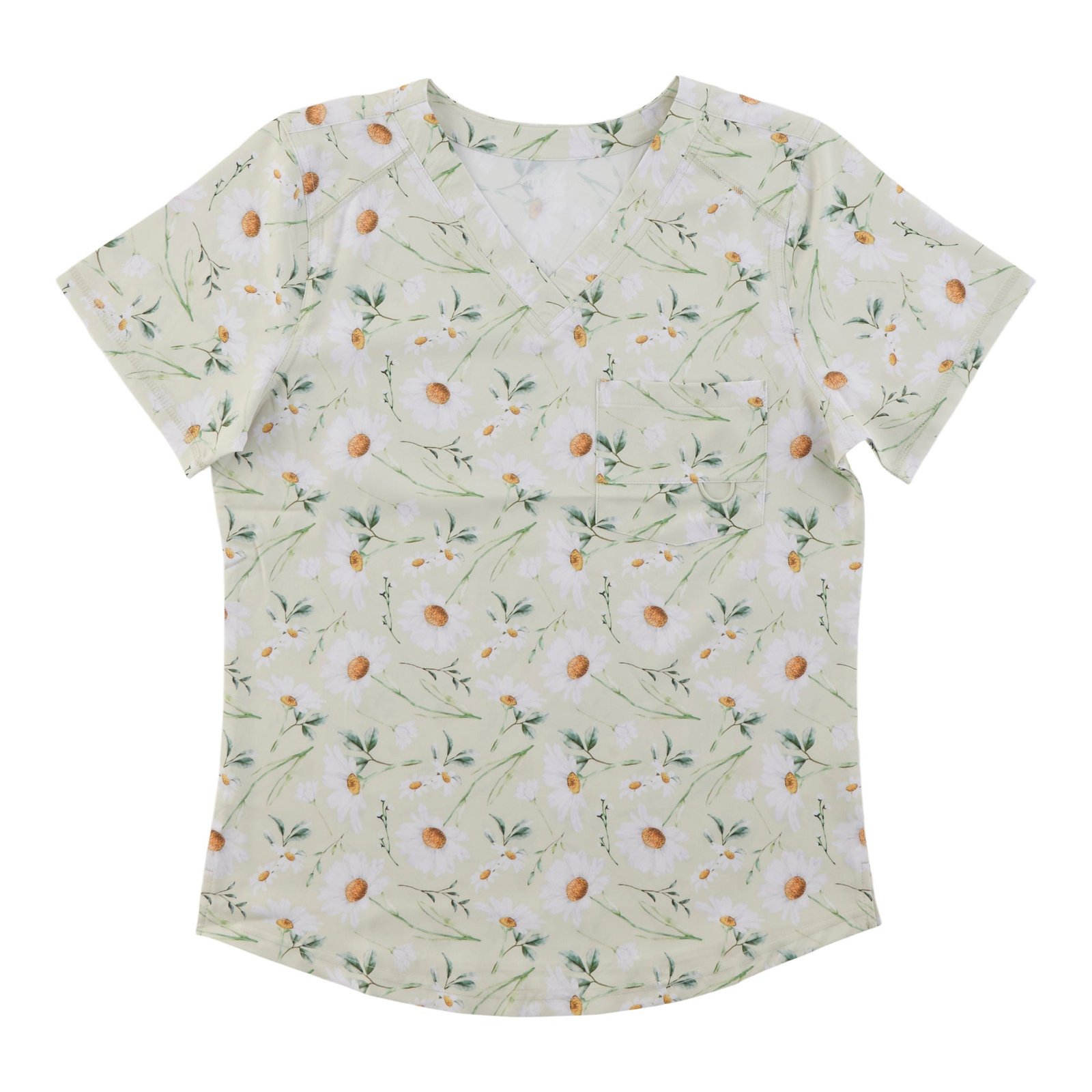 Options Women's Printed Classic V-Neck Scrub Top