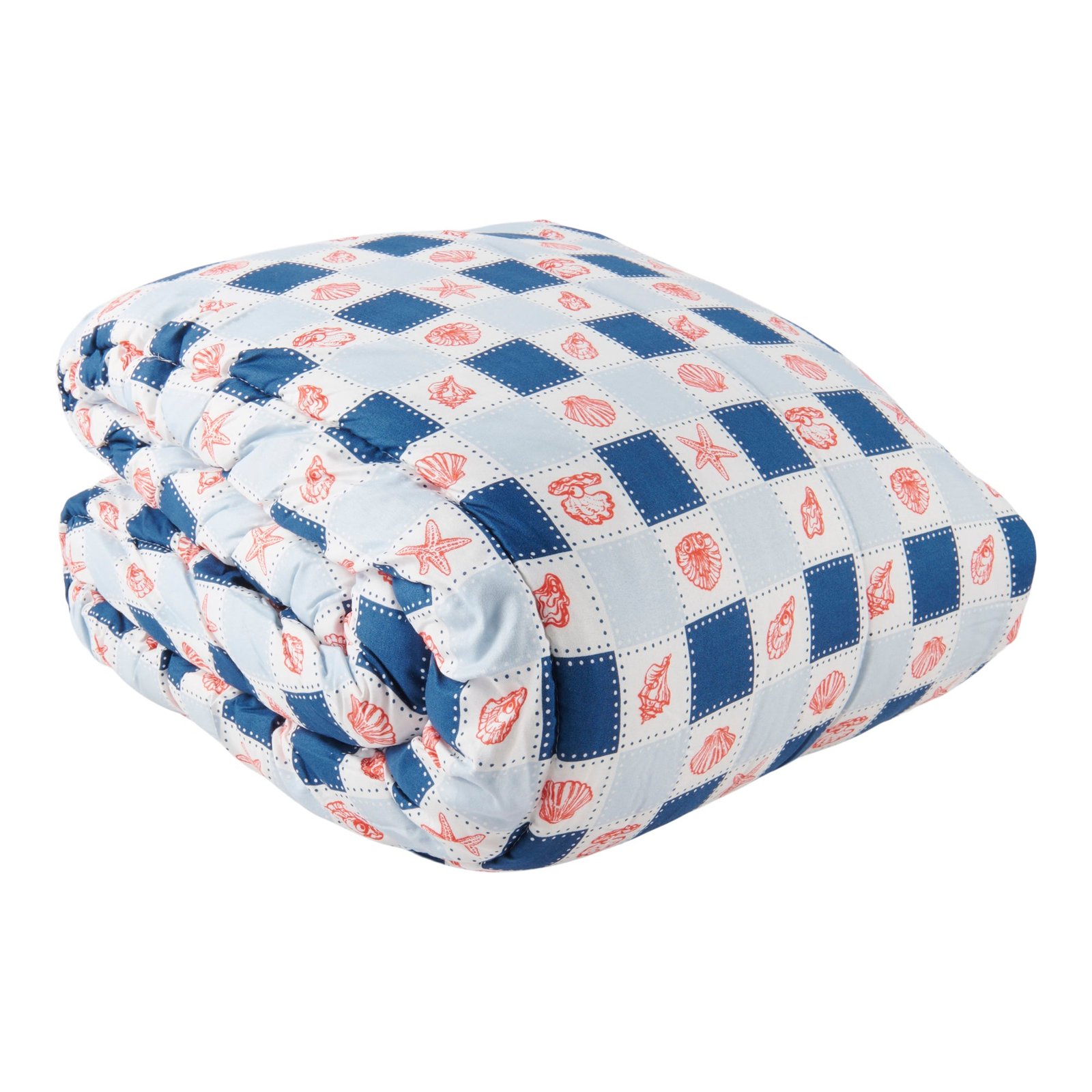 HomeStyles Coastal Print Comforter Set, King, 3 Piece