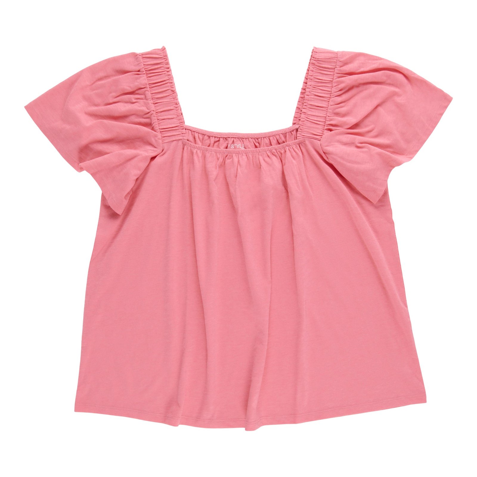 mySTYLE Women's Plus Squareneck Top