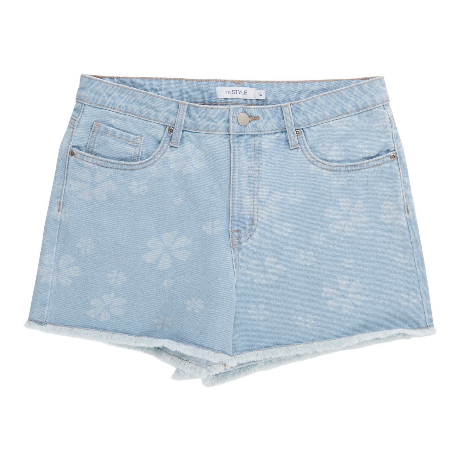 mySTYLE Women's Sicily Daisy Denim Shorts