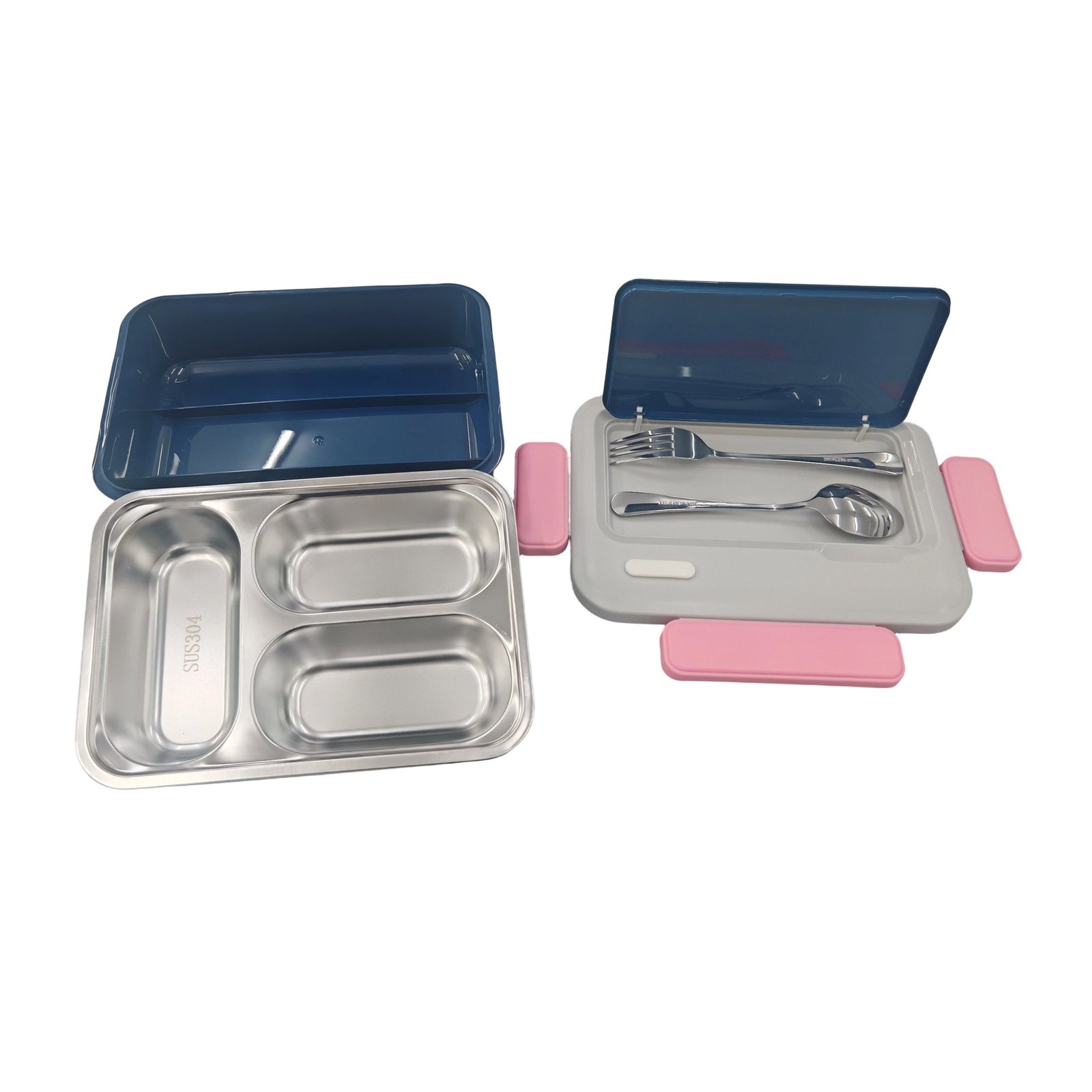 Lunch Bento Box, 9.5-in x 6.9-in x 3-in.