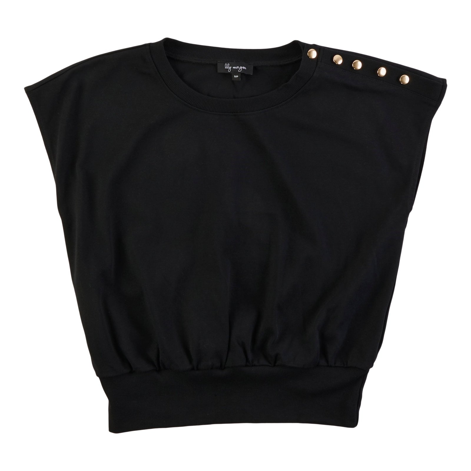lily morgan Women's Top with Button Shoulder
