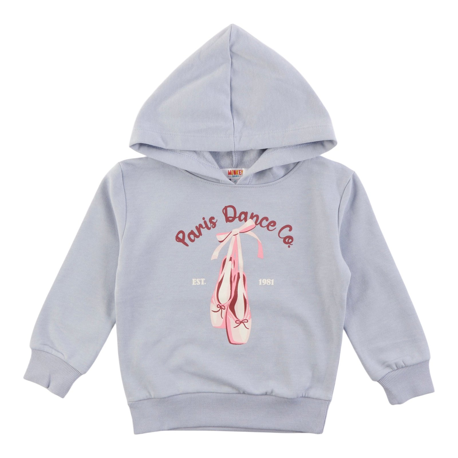 MONKEY BARS Toddler Girls' Autumn Flair Fleece Printed Popover Hoodie