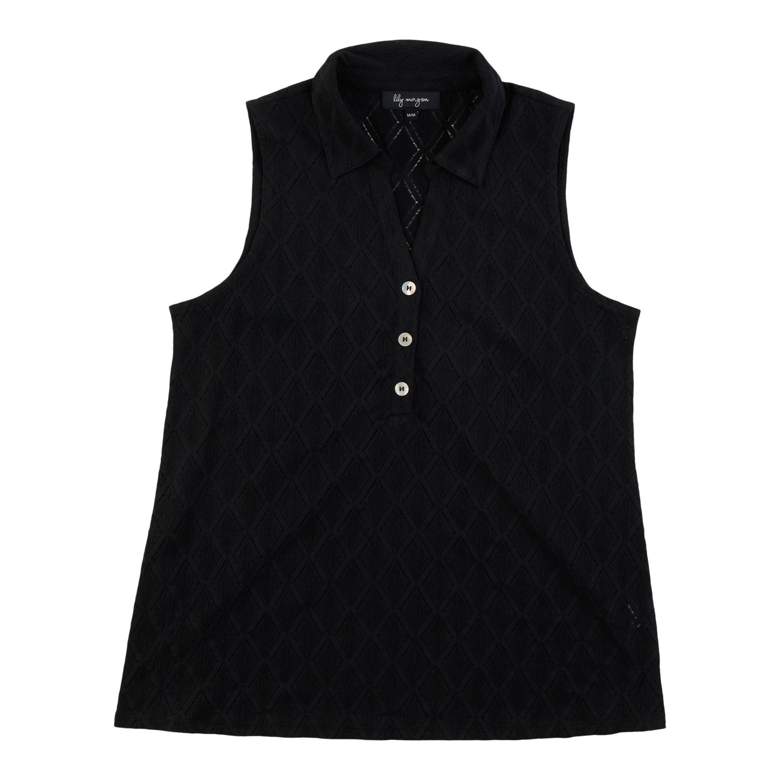 lily morgan Women's Collared Button Front Camisole