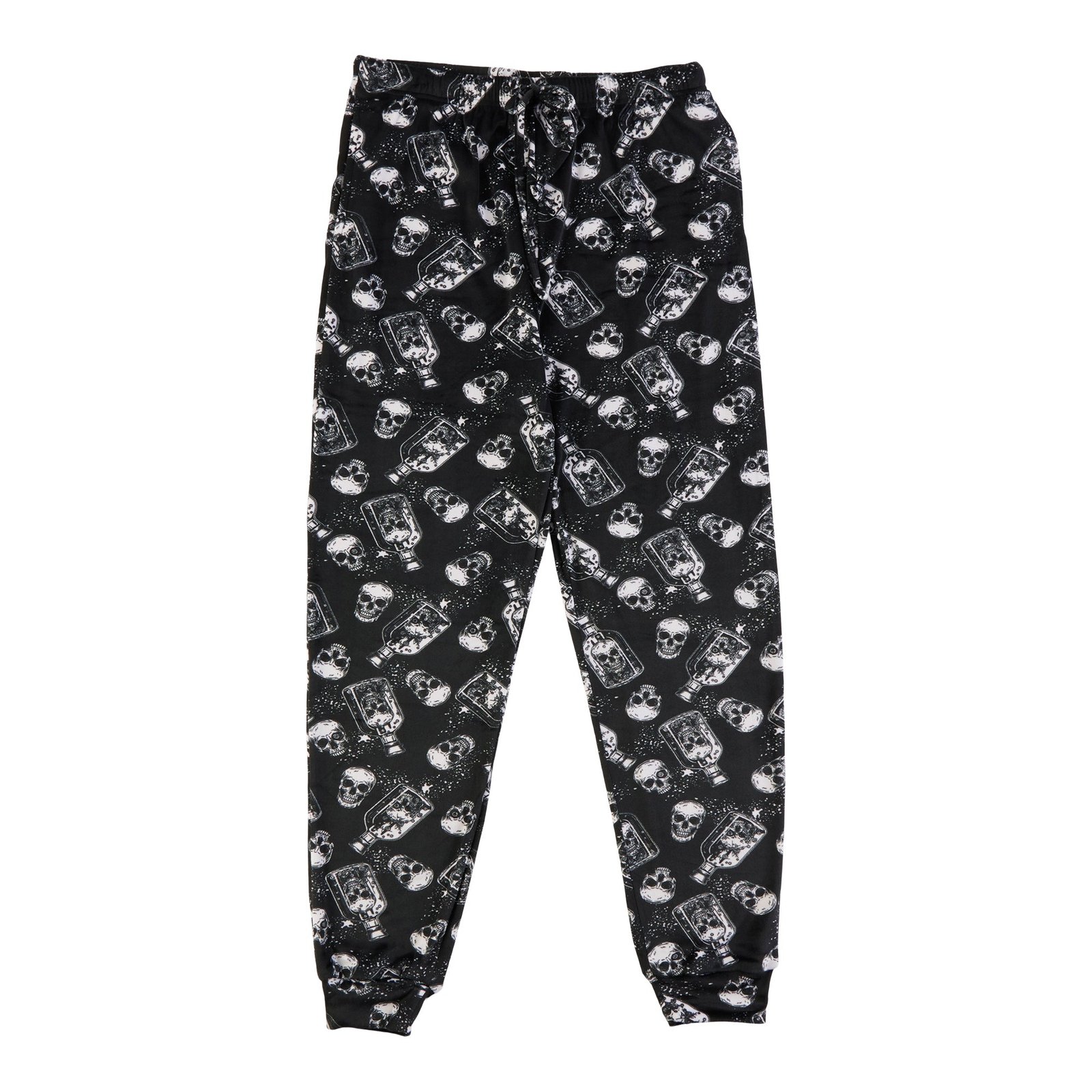 Men's Novelty Printed Velour PJ Joggers