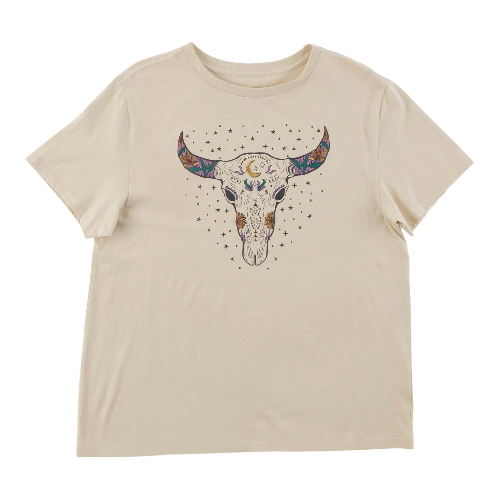 mySTYLE Women's Embellished Boyfriend Tee