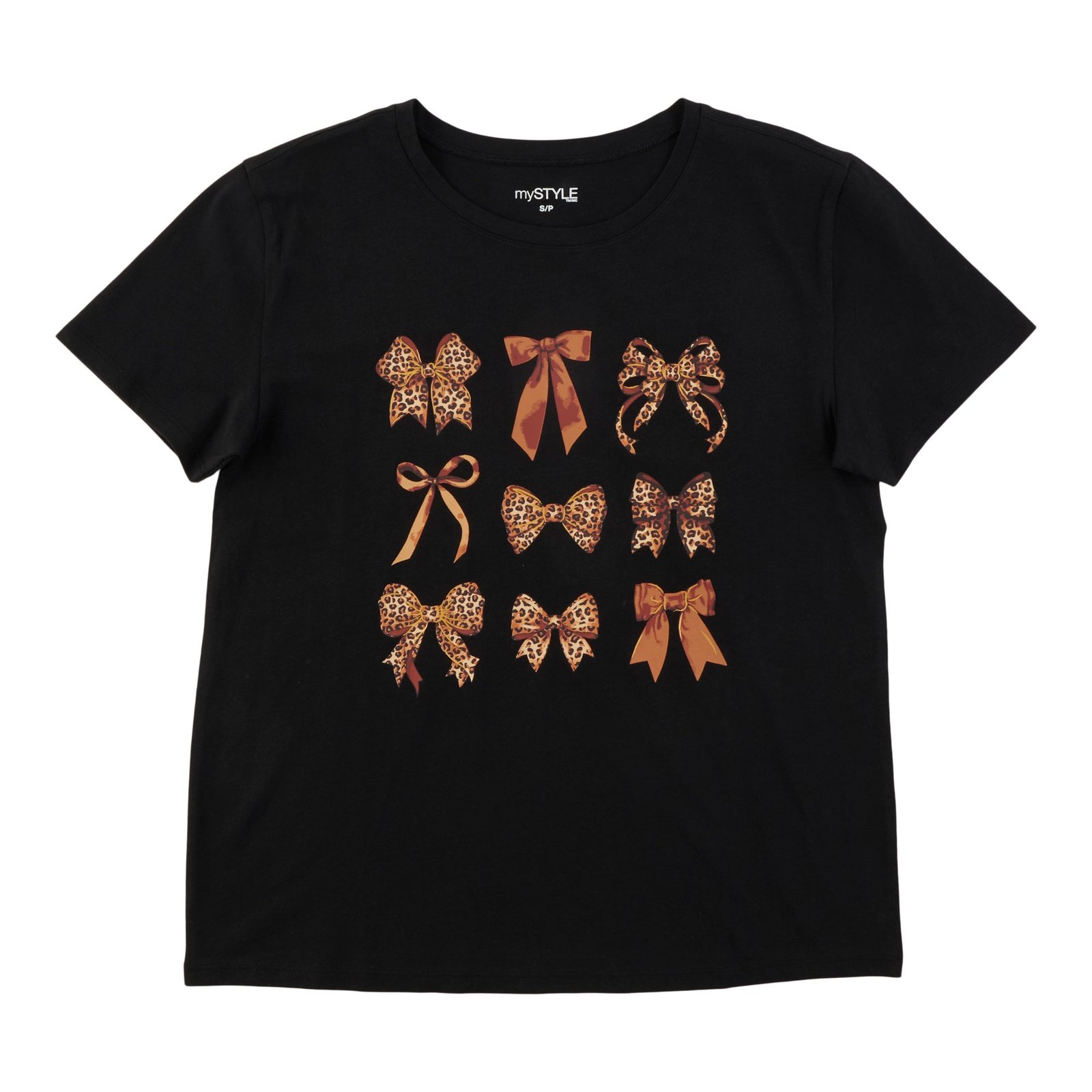 mySTYLE Women's Crew Neck Short Sleeve Tee