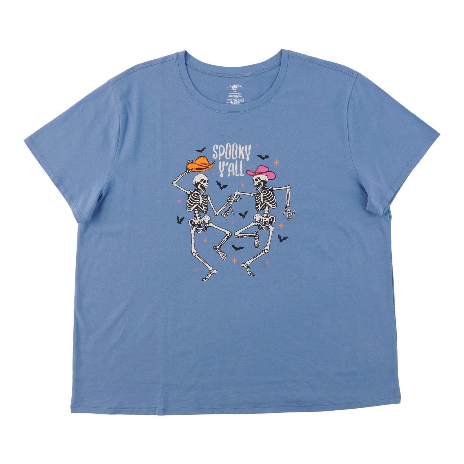 Women's Plus Halloween Crew Neck T-Shirt