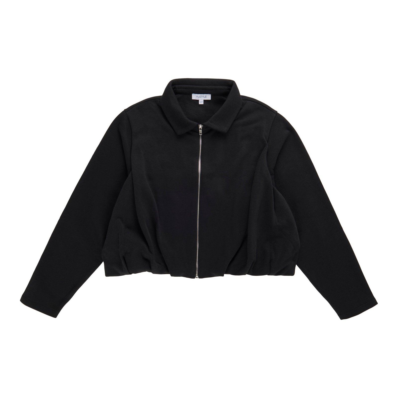 mySTYLE Women's Neutral Zone Bubble Hem Fleece Jacket