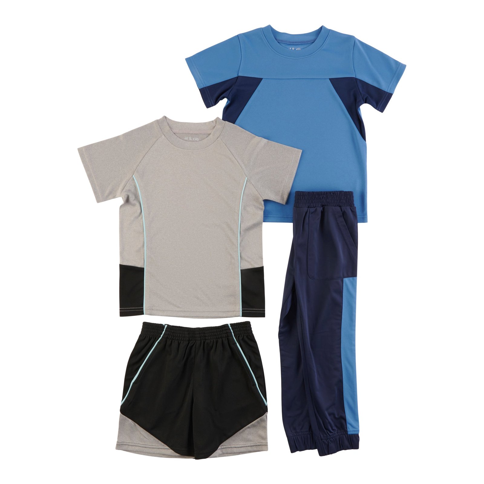 Boys' Short Sleeve Top and Pants Set, 4-Piece