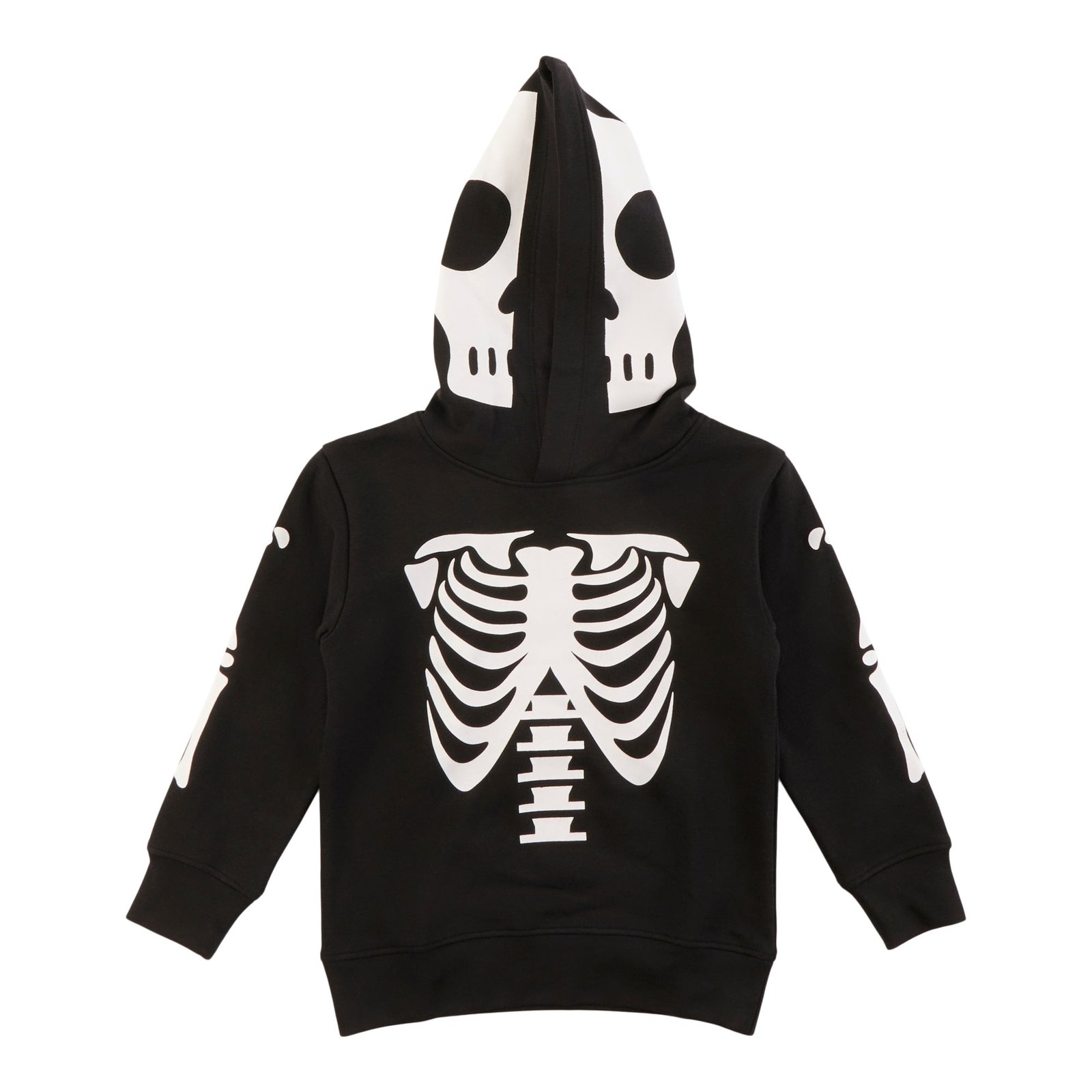 Toddler Boys' Novelty Printed Skeleton Hoodie