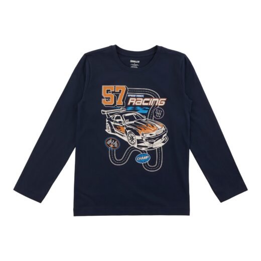 SURVIVAL GEAR Boys' Varsity Printed Long Sleeve T-Shirt