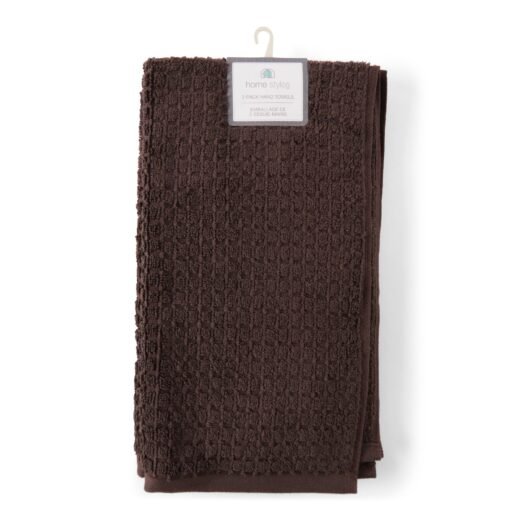 HomeStyles Waffle Hand Towels, 16-in x 28-in, 2 Pack