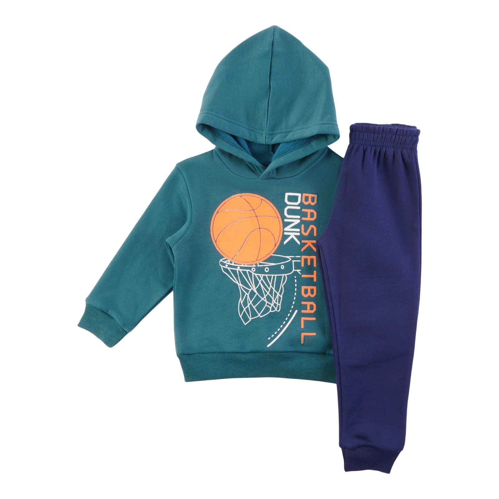 Toddler Boys' Printed Long Sleeve Fleece Set, 2-Piece