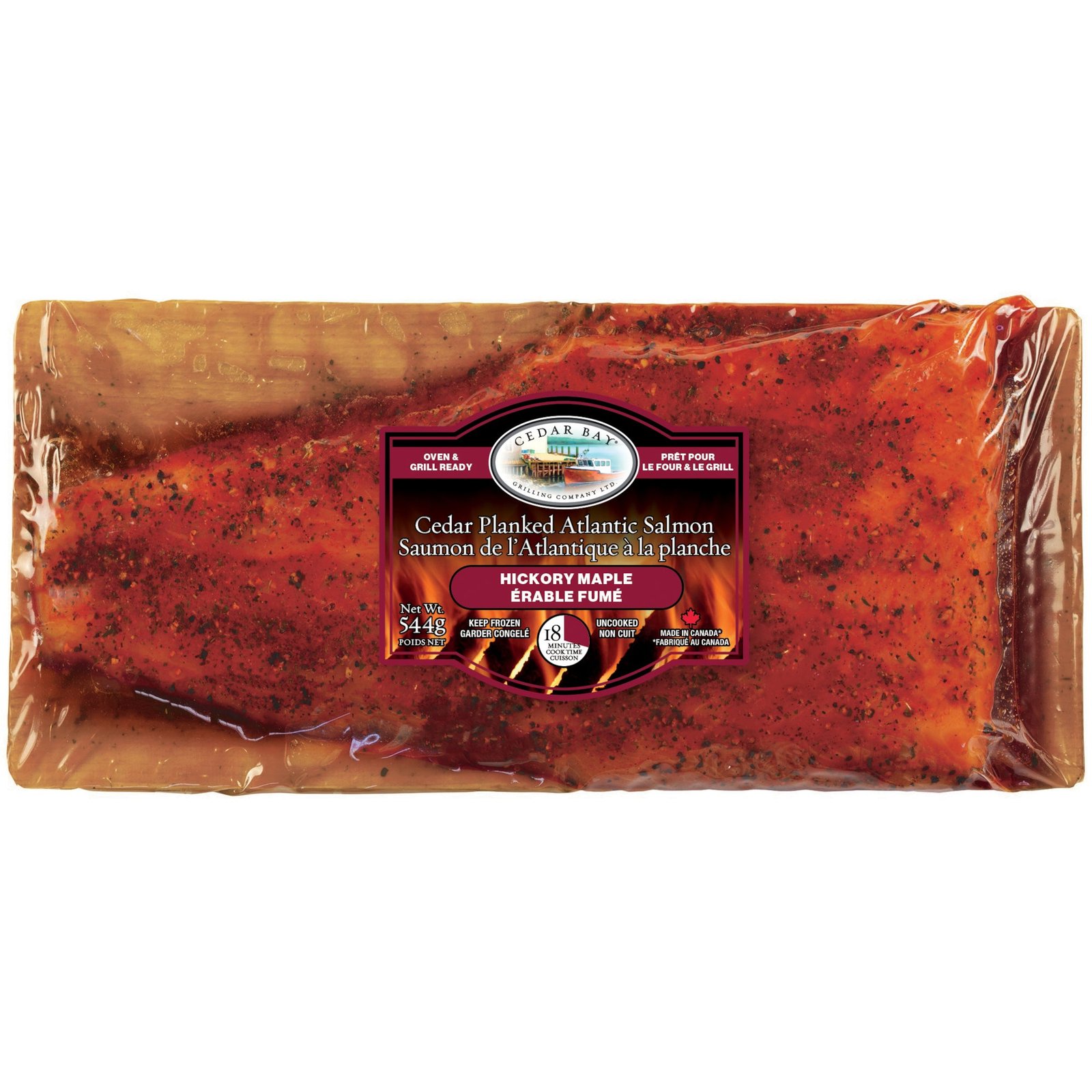 Cedar Bay Planked Atlantic Salmon, Hickory Maple, 544 g