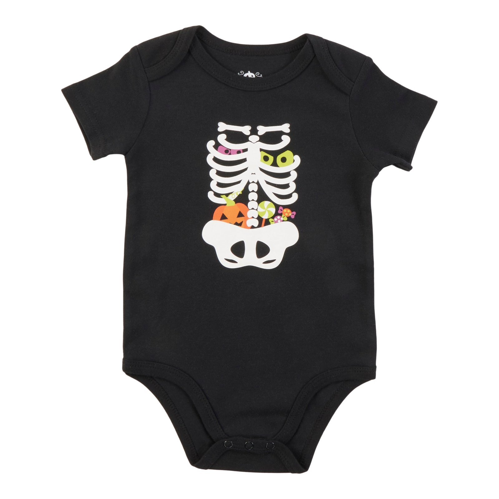 Infant Unisex Novelty Printed Short Sleeve Onesie, 3-24 Month
