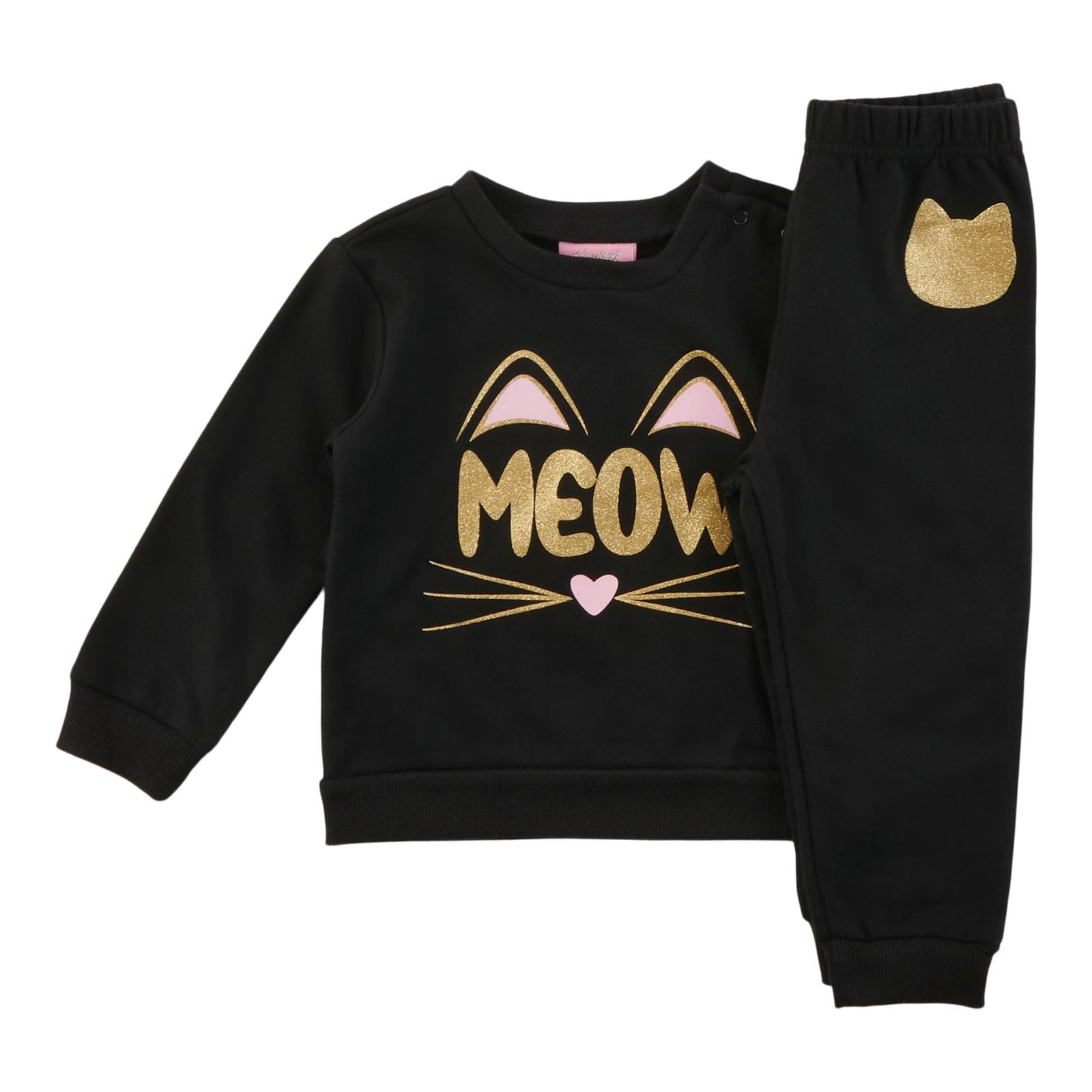 Infant Girls' Printed Long Sleeve Fleece Set, 2-Piece, 12-24 Month