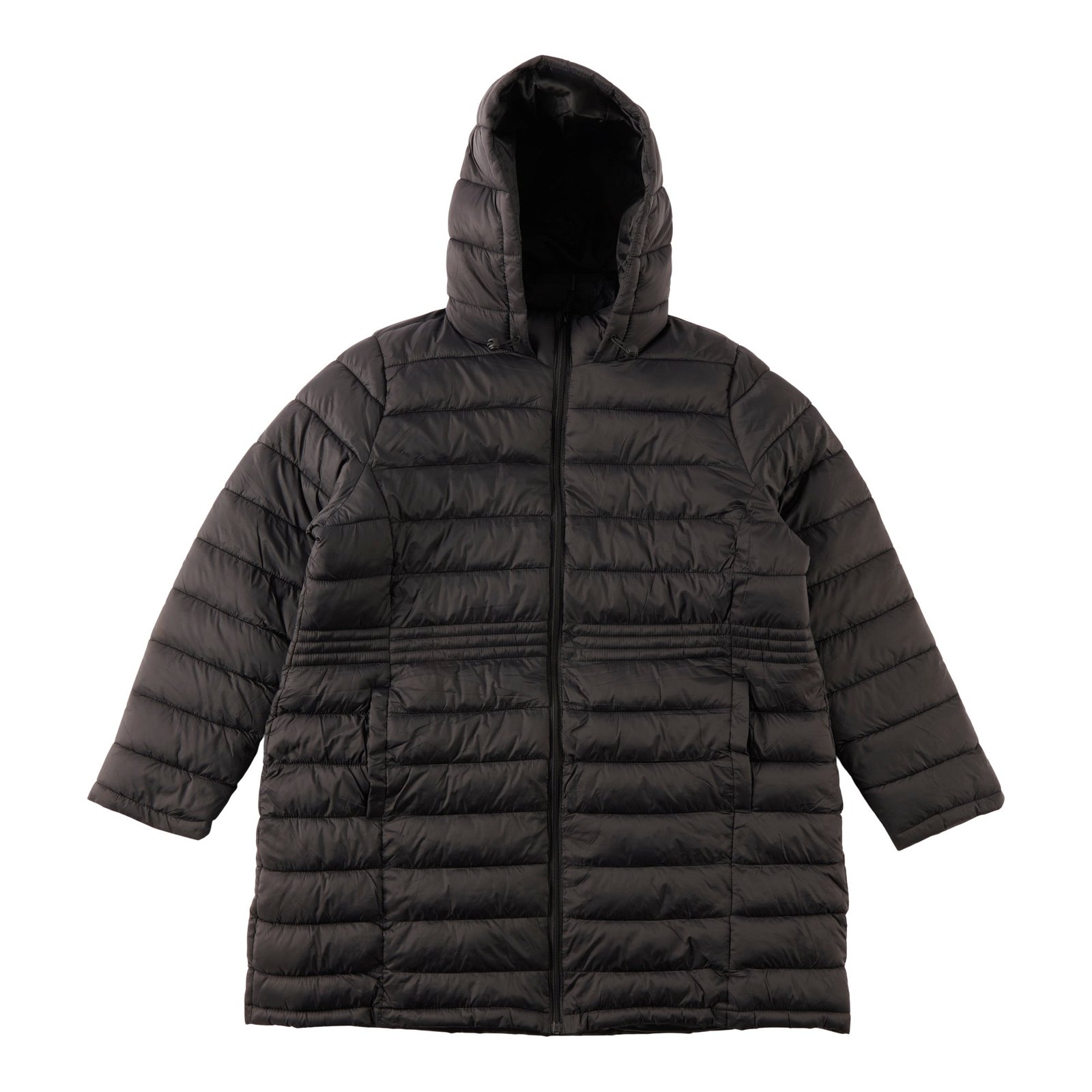 mySTYLE Women's Plus Long Line Puffer Jacket