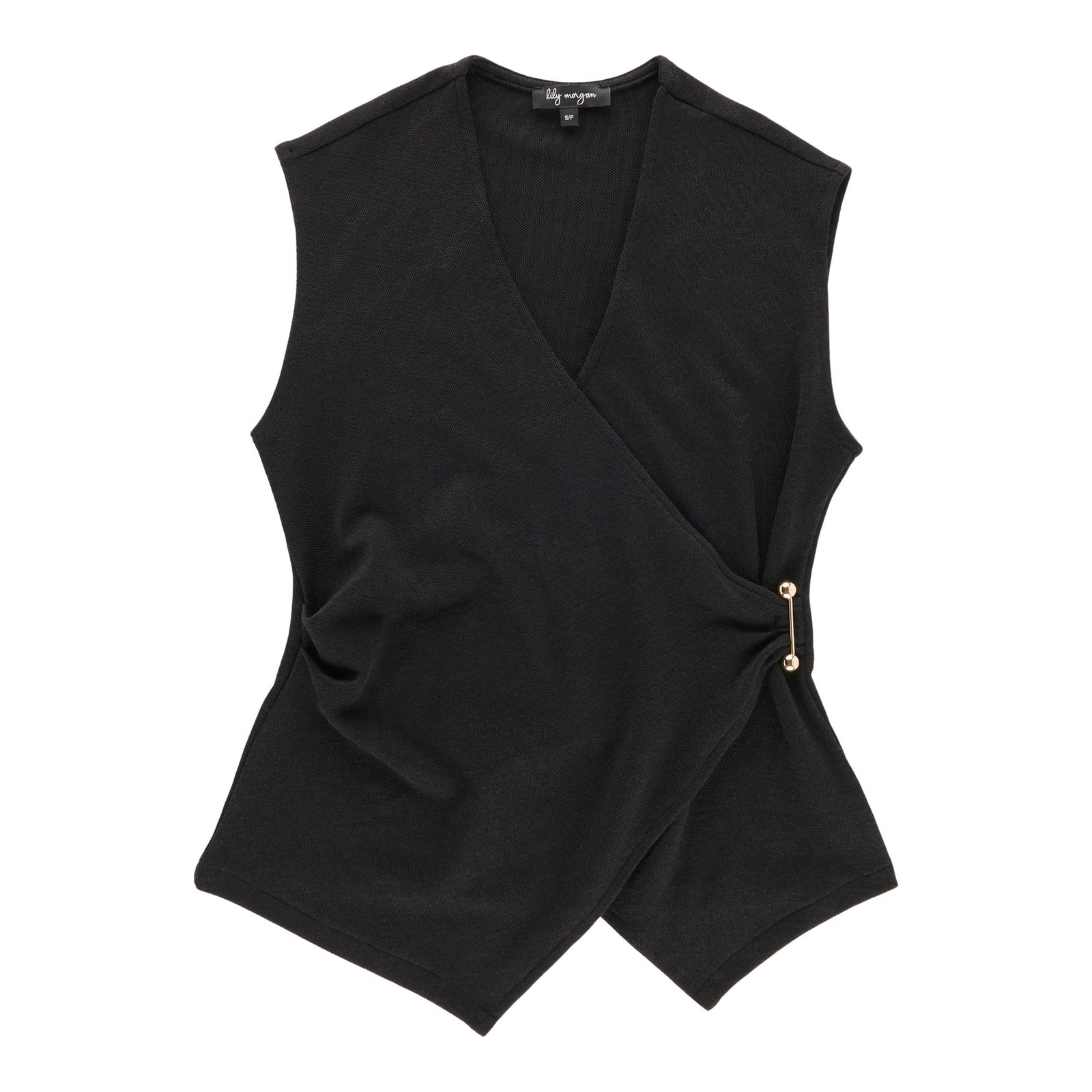 lily morgan Women’s Cross-Front V-Neck Knit Top