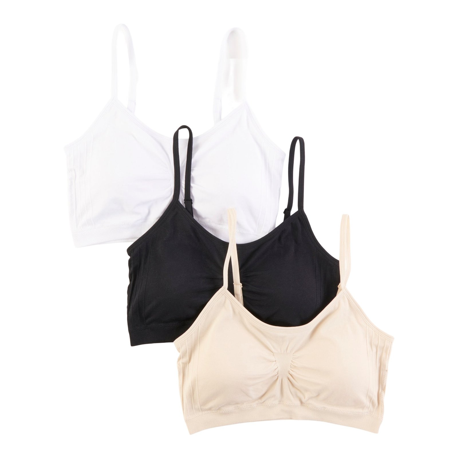 Carisma Women's Plus Seamless Cami Bra, 3-Pack