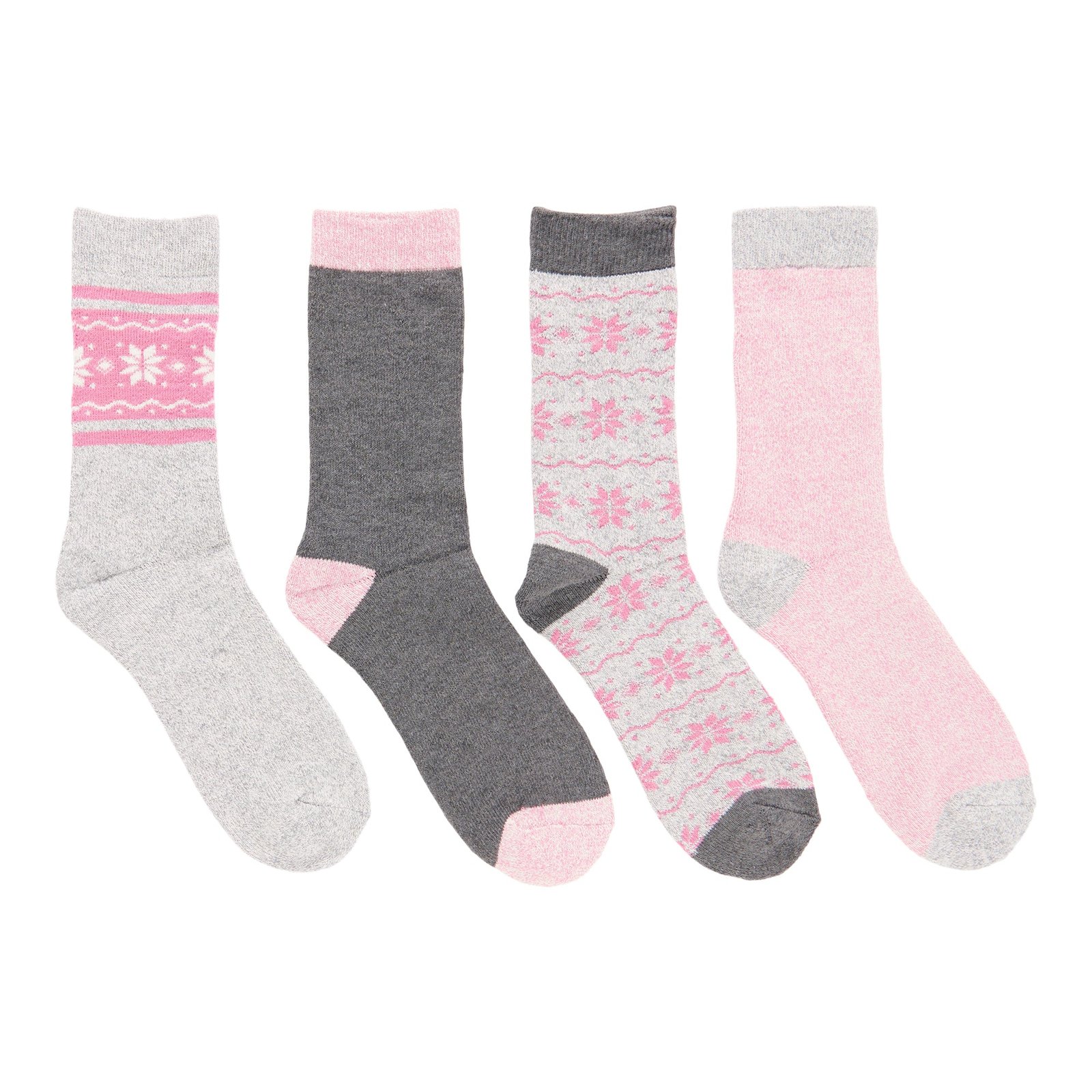 Carisma Women's Thermal Sock, 4-Pack, Assorted