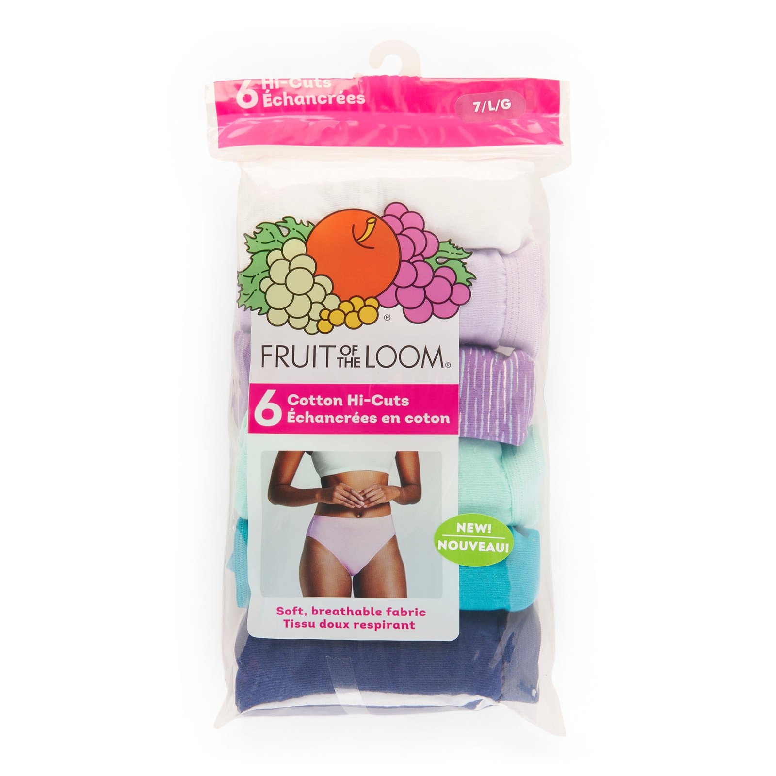 Fruit of the Loom Women's Cotton Briefs, 6-Pack