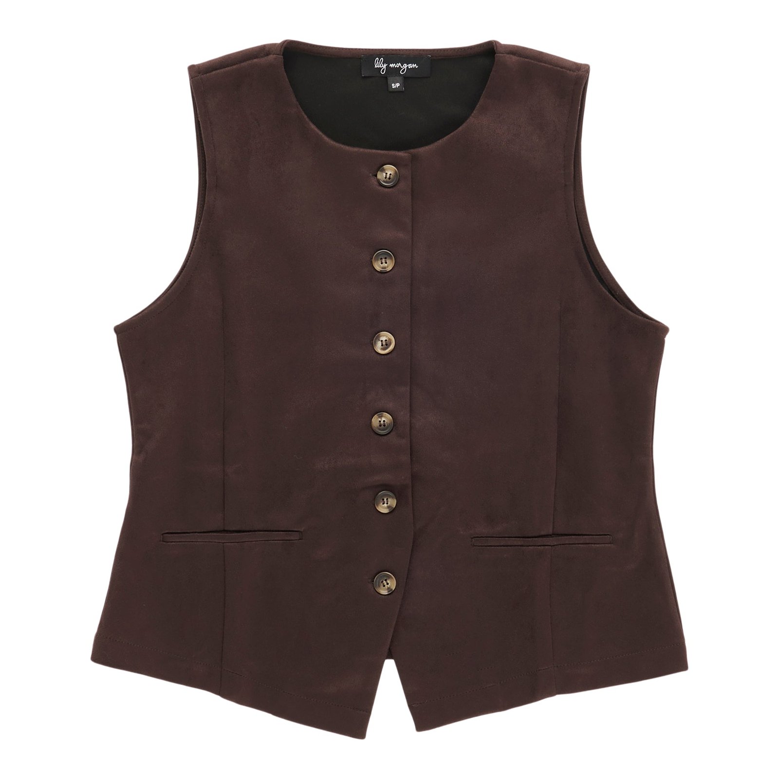 lily morgan Women's Faux Suede Vest