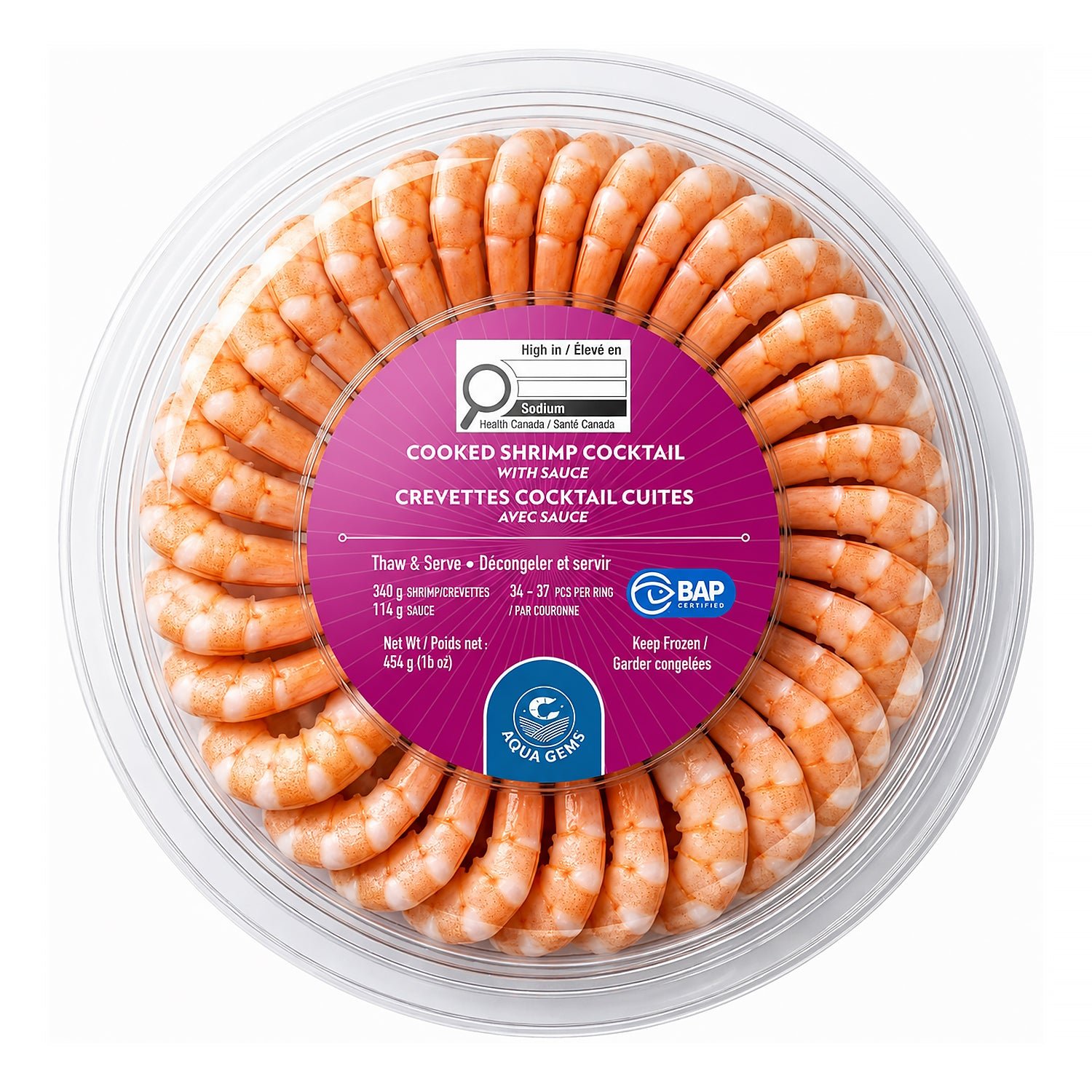 Aqua Gem Shrimp Ring, 454 g