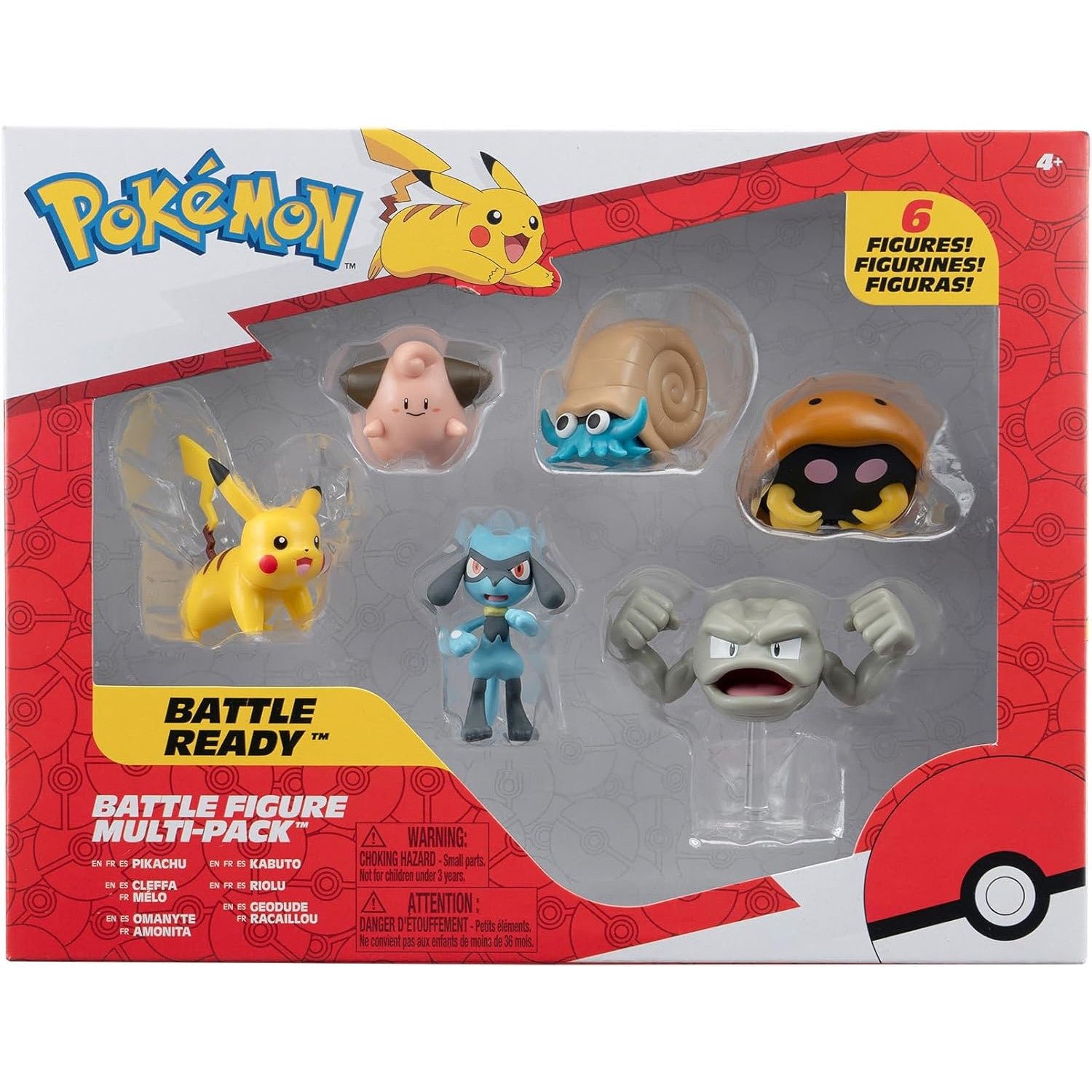 Pokémon Battle Ready Figures, Assorted, 6 Pack